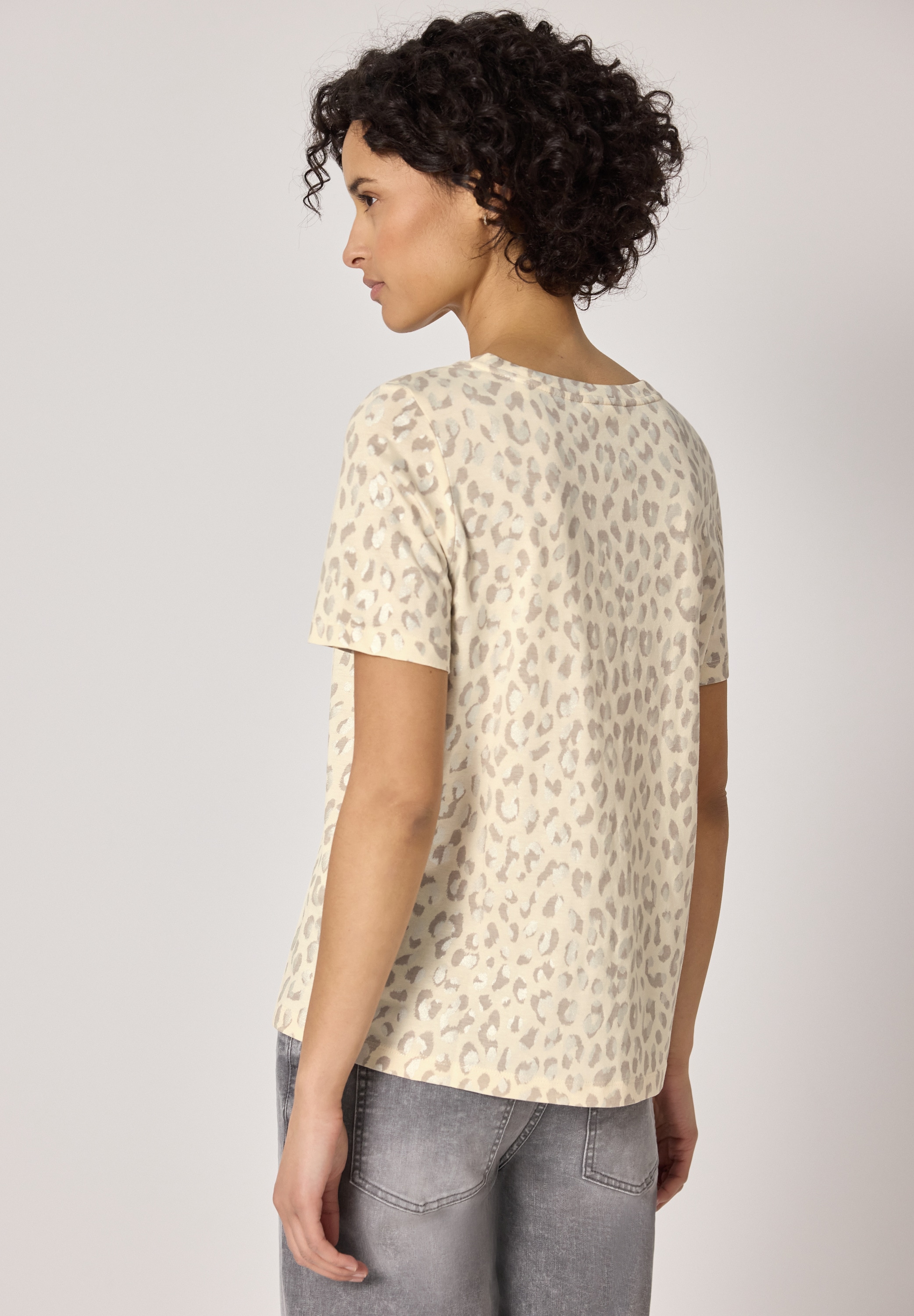 STREET ONE T-Shirt mit schimmerndem Folienprint