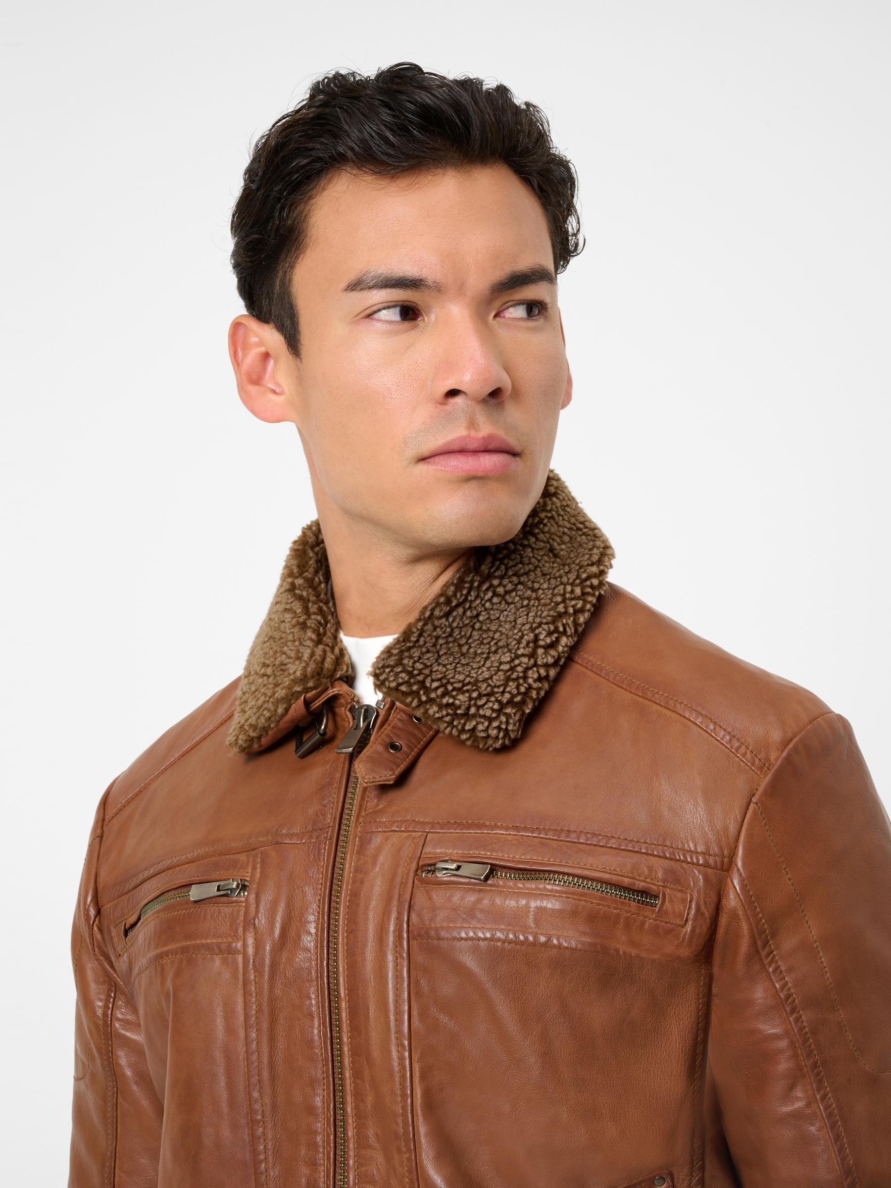 RICANO Lederjacke »Lederjacke Dino« Handgefertigt aus echtem Leder