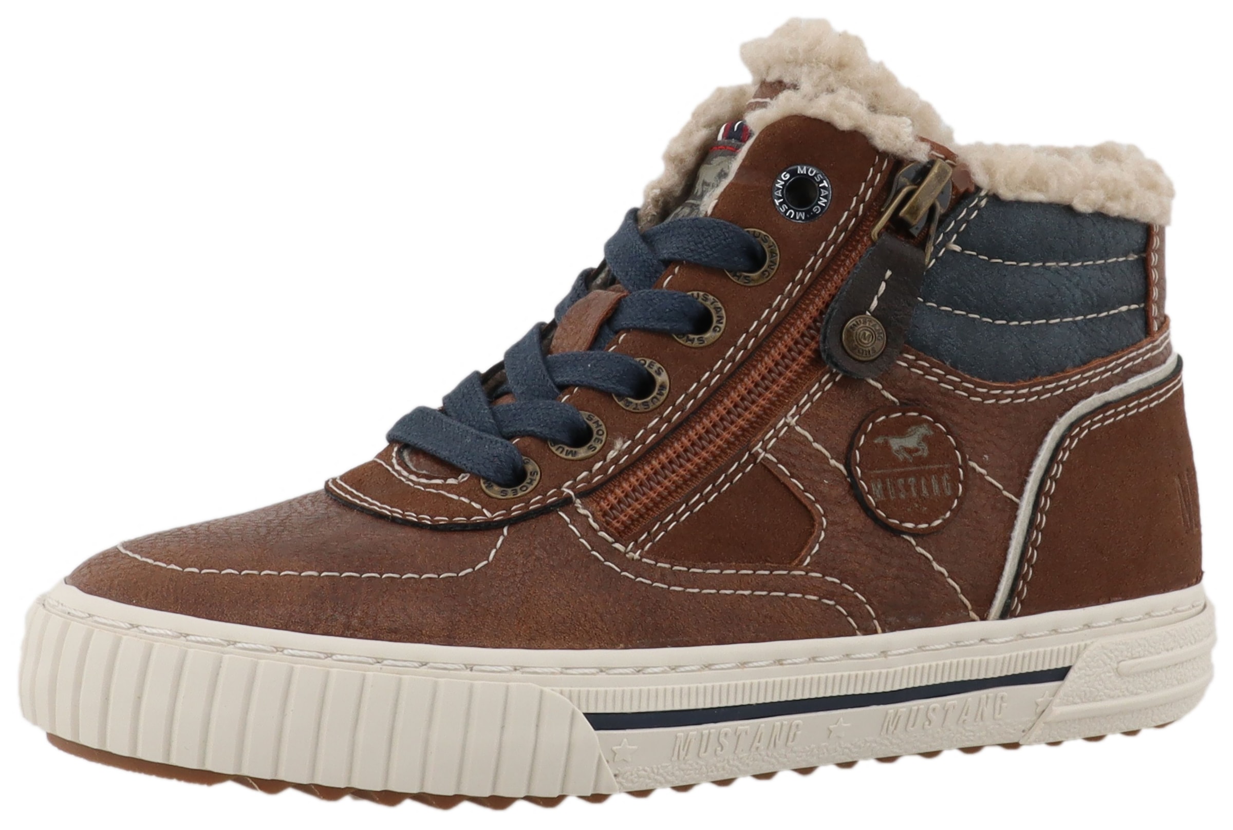 Mustang Shoes Sneaker "Ezio" High Top Sneaker, Schnürboots mit Reißverschlu günstig online kaufen