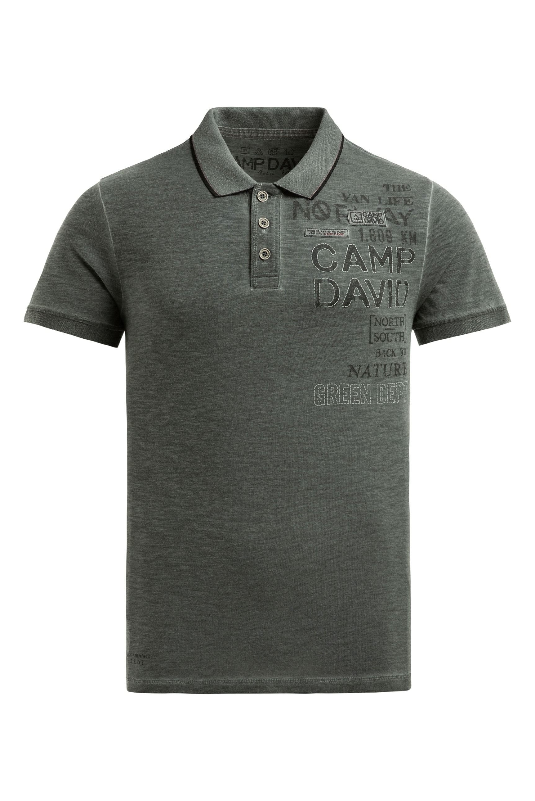 CAMP DAVID Poloshirt aus Baumwolle
