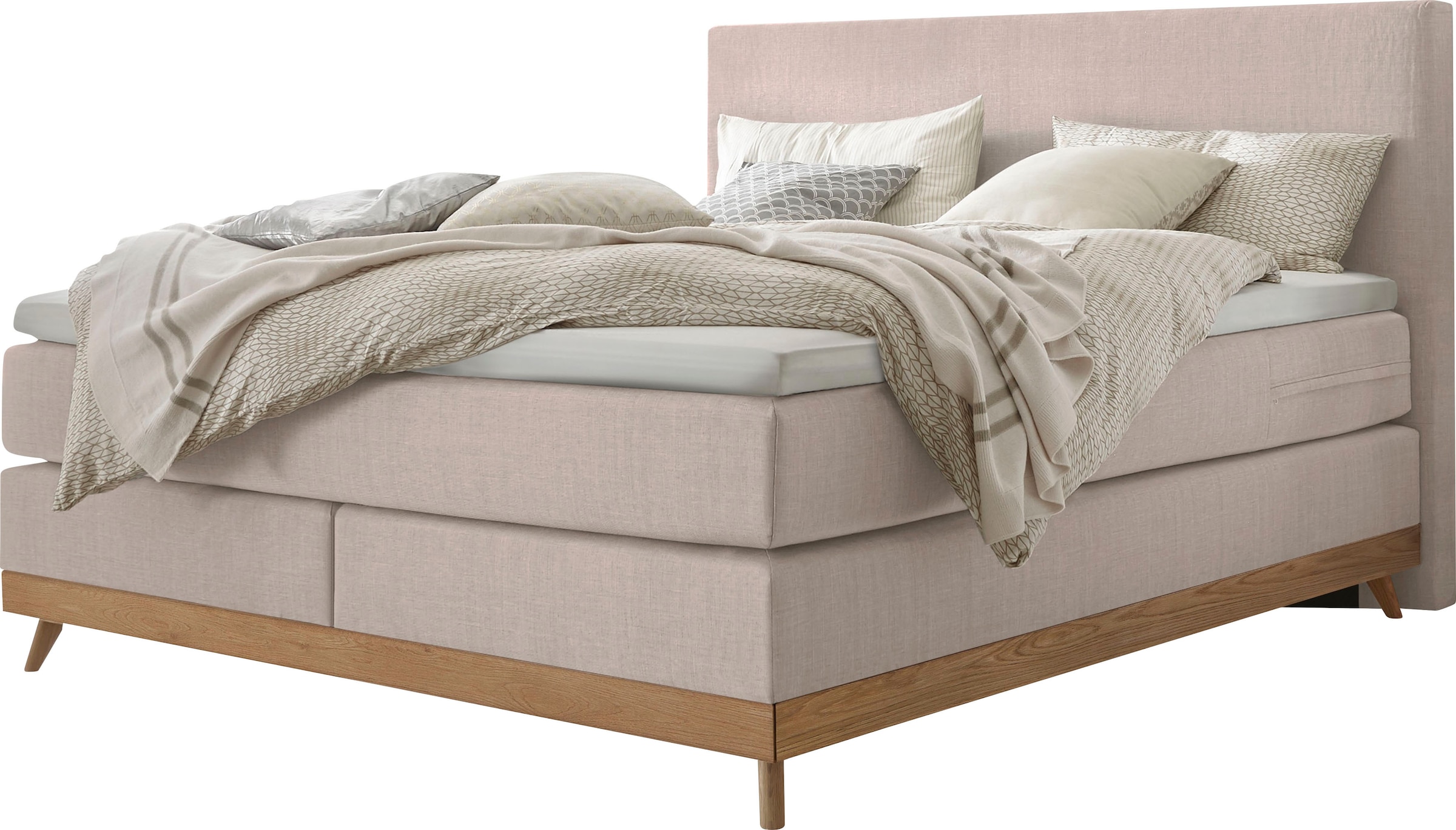 HASENA Boxspringbett "Scandia" Boxspringbett, gepolstertes Kopfteil, Scandi günstig online kaufen