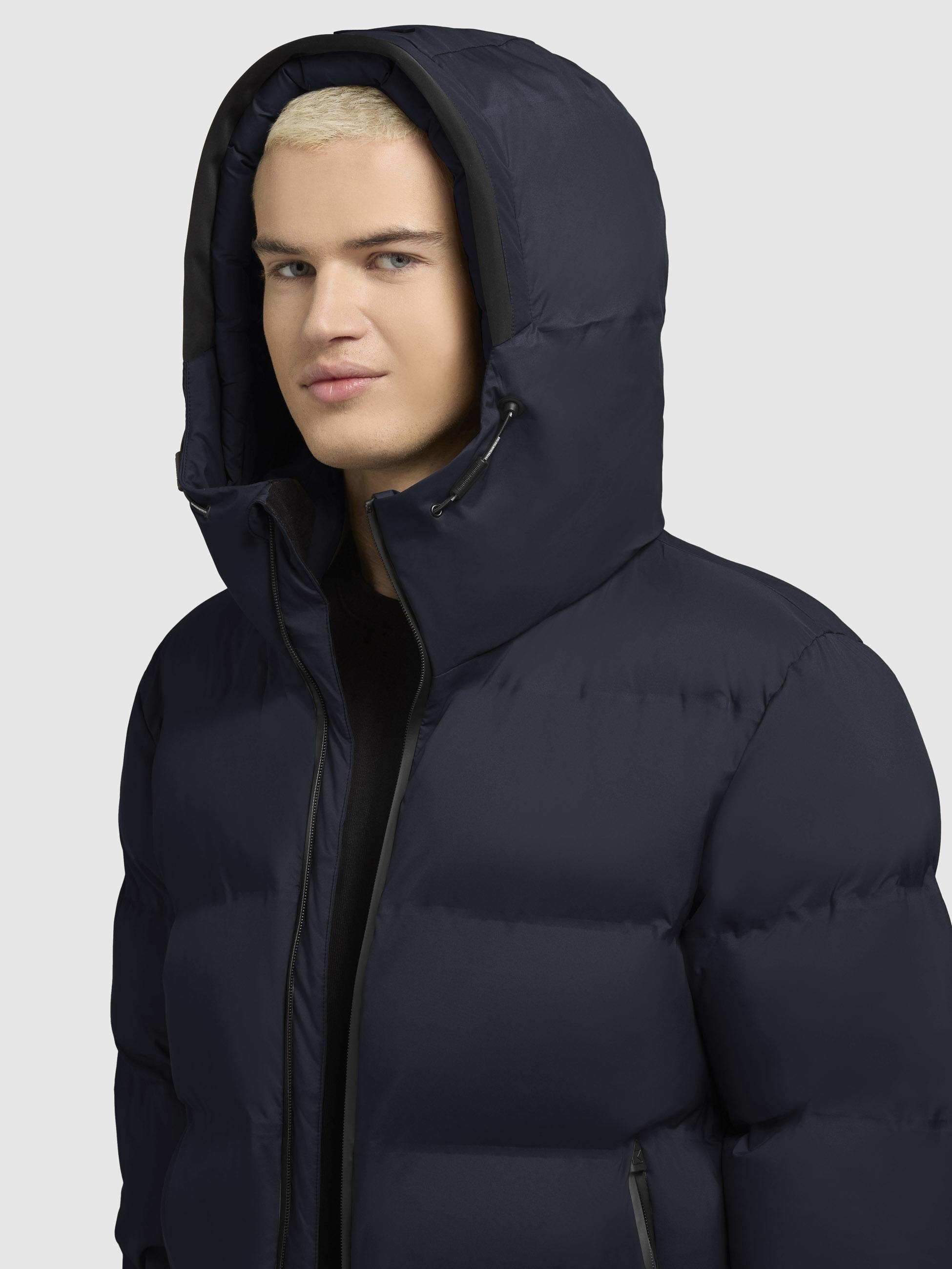 khujo Steppjacke »Silas2«, mit Kapuze, Warme Herren Winterjacke mit großer Kapuze