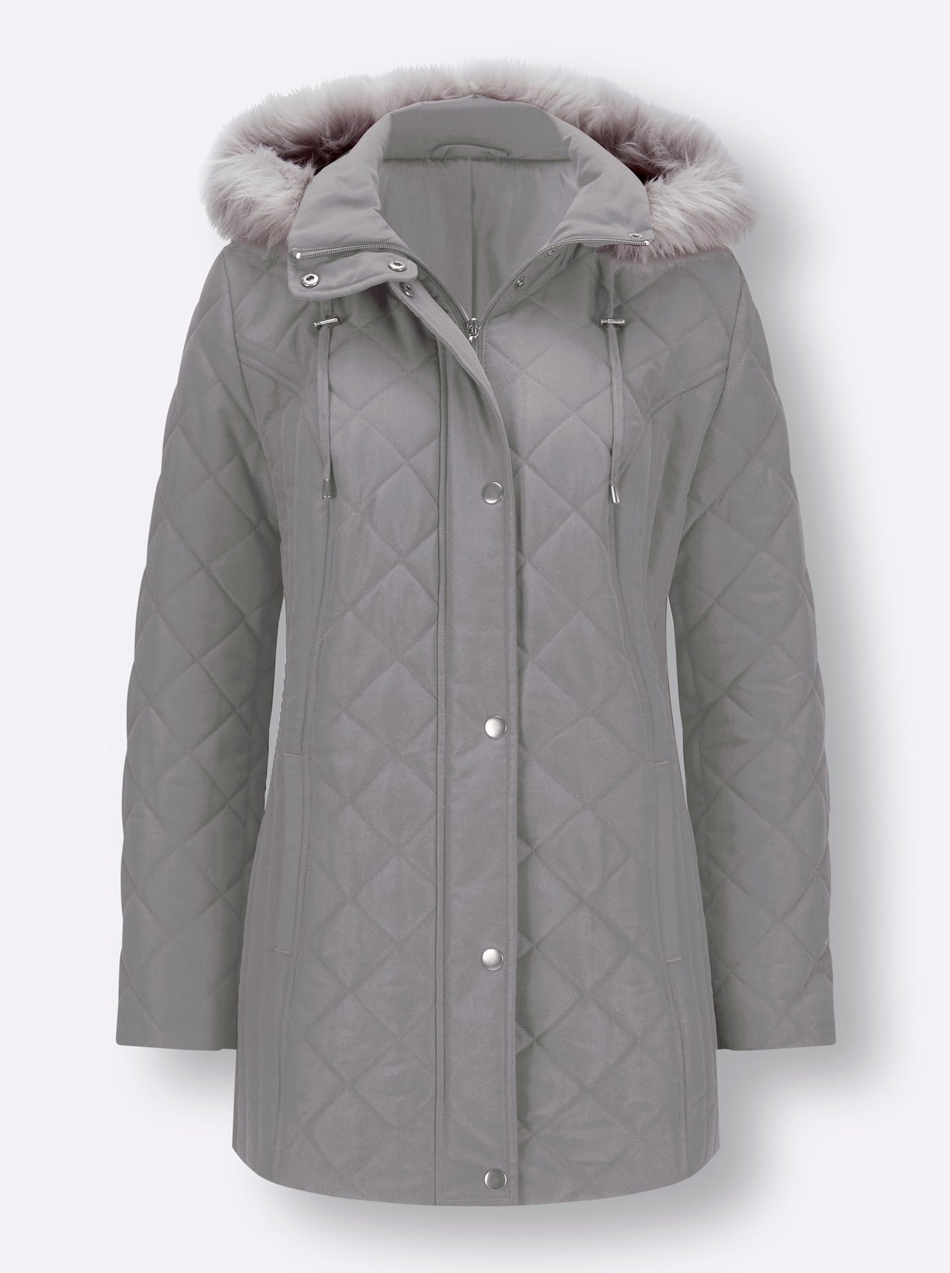 Classic Basics Steppjacke, mit Kapuze