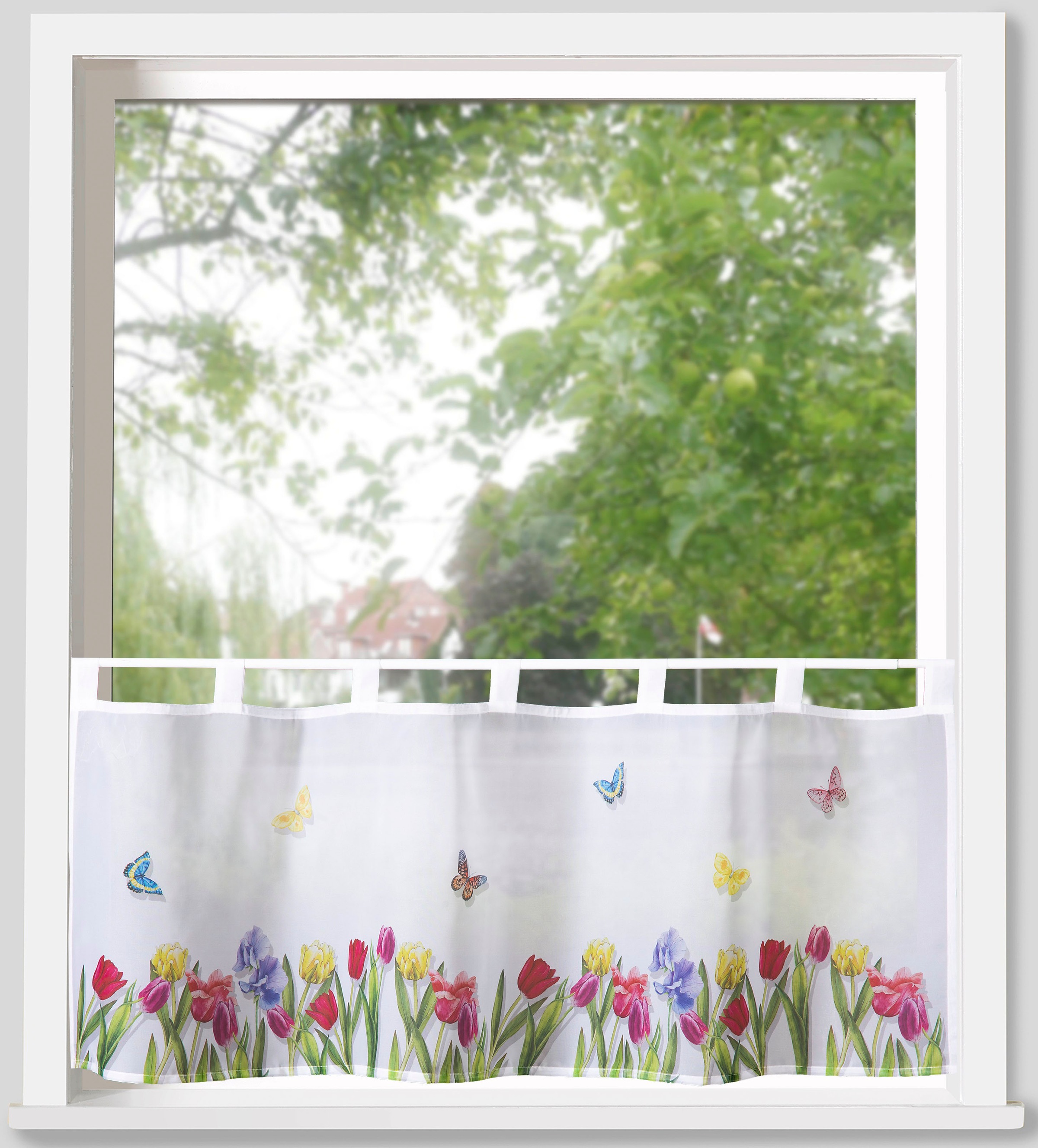 Weckbrodt Scheibengardine "Yara" Schlaufen 1 Stk. tlg. Bistro, Voile, bedru günstig online kaufen
