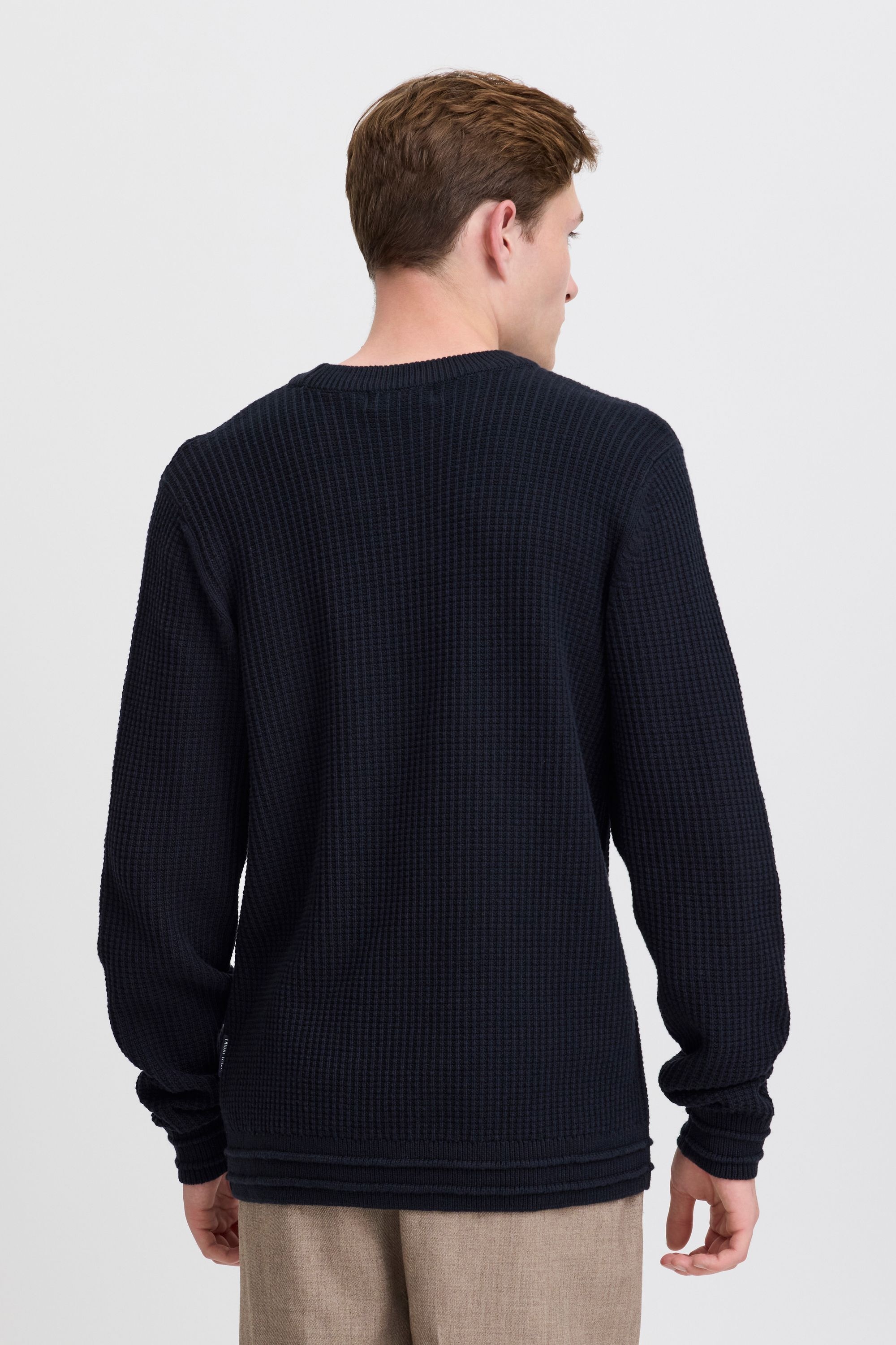 Casual Friday Strickfleece-Pullover »Strickpullover CFKARL crew neck structured knit«