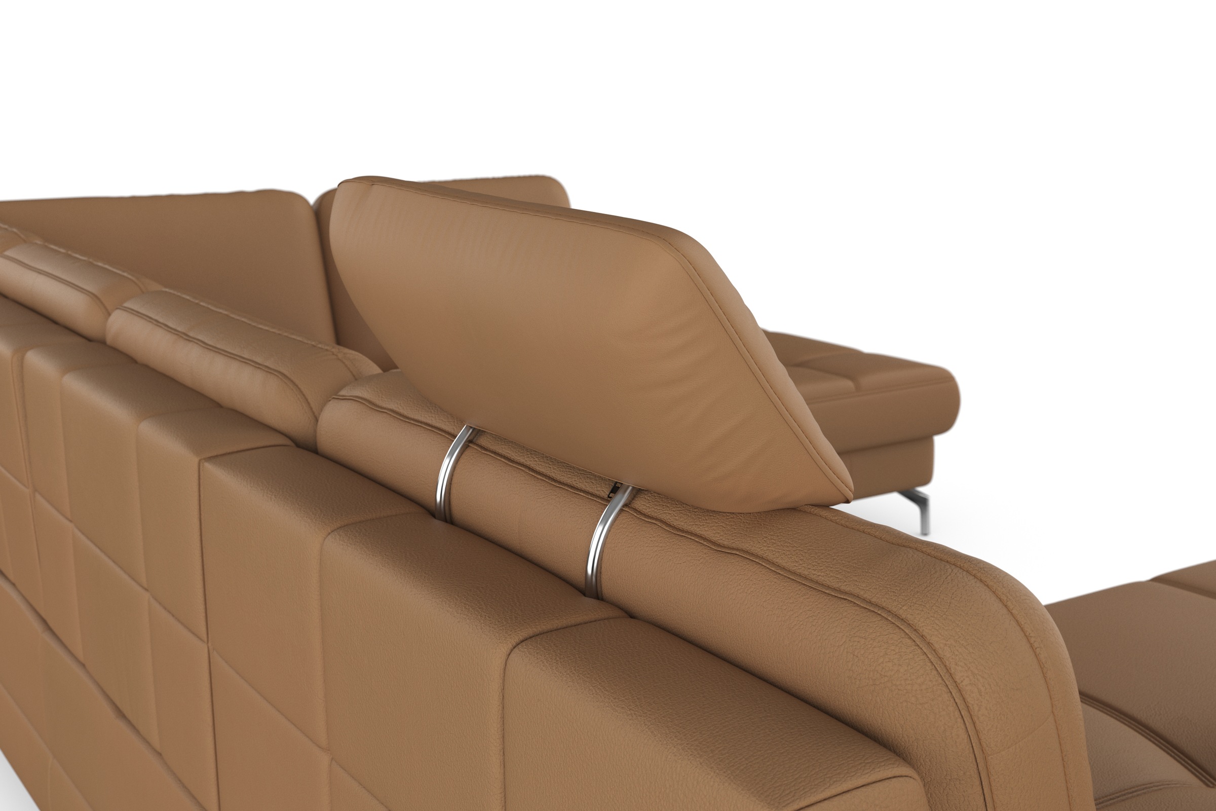 sit&more Wohnlandschaft »Bendigo U-Form«, inklusive Sitztiefenverstellung, Bodenfreiheit 12 cm, in 2 Fußfarben