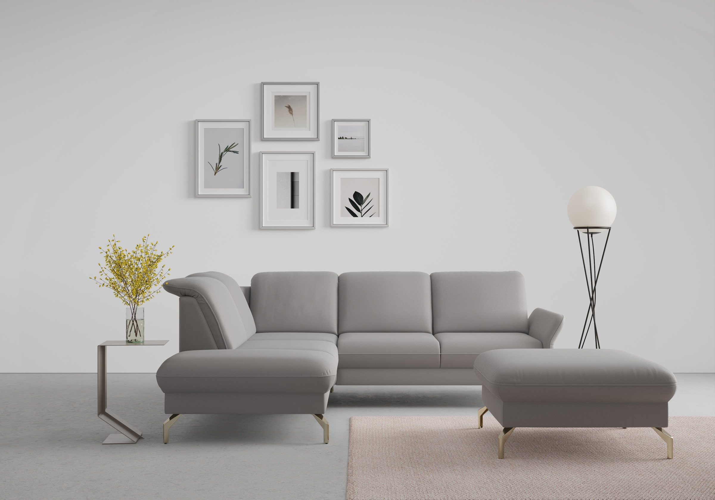 sit&more Ecksofa "Fashion L-Form", wahlweise mit Kopfteilverstellung, Vorzi günstig online kaufen