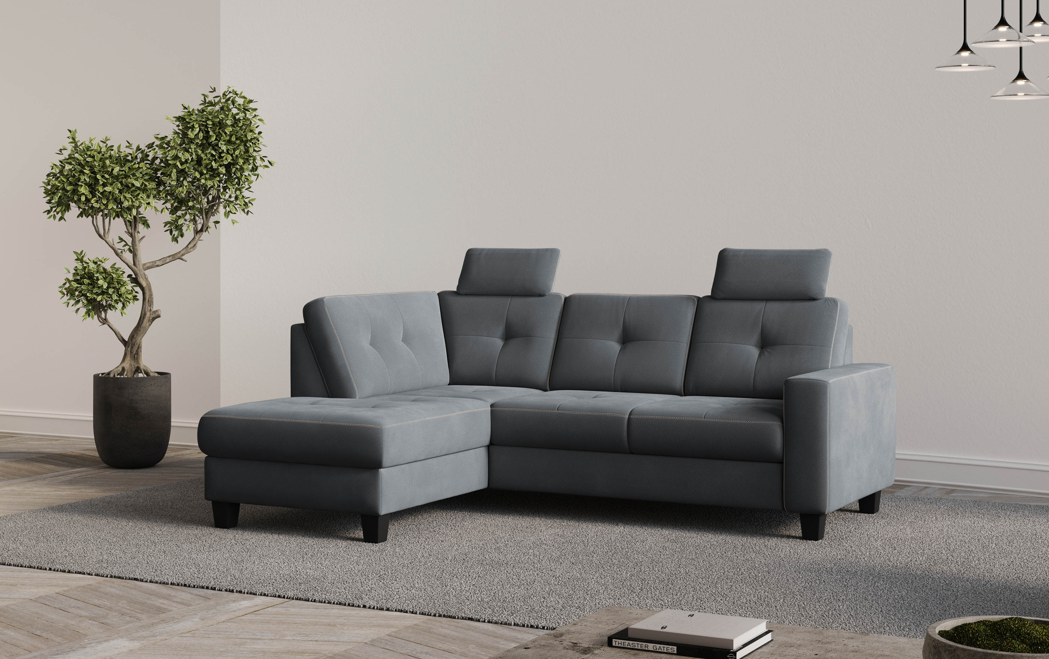 OTTO home Ecksofa "Varese" wahlweise mit Schlaffunktion und Bettkasten
