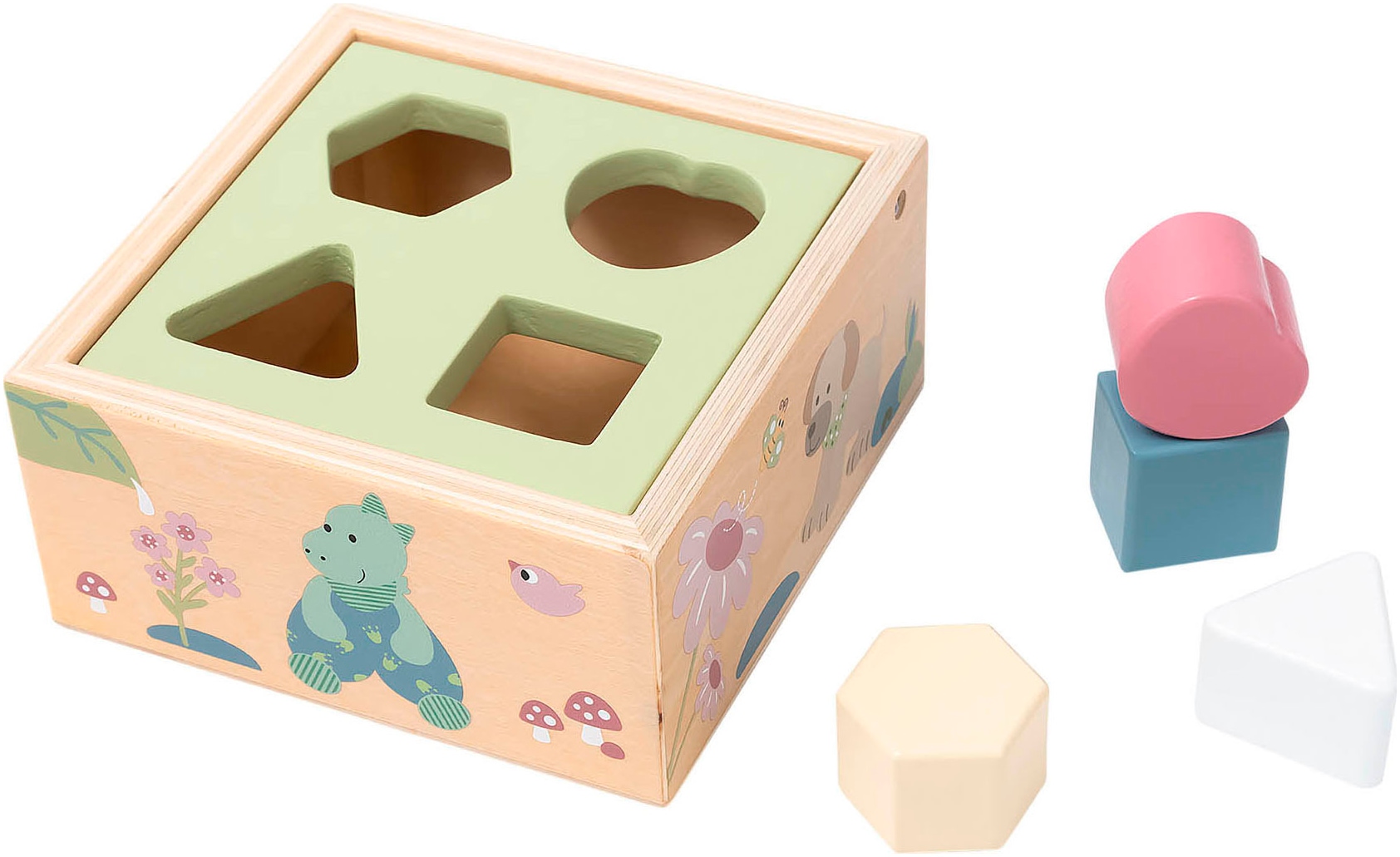 Sterntaler® Steckspielzeug »Sortierbox Holz« FSC® - schützt Wald