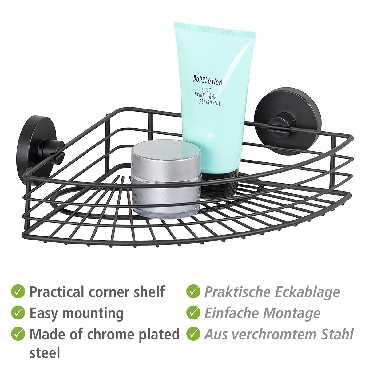 WENKO Duschablage »Vacuum-Loc«, 1 Etage