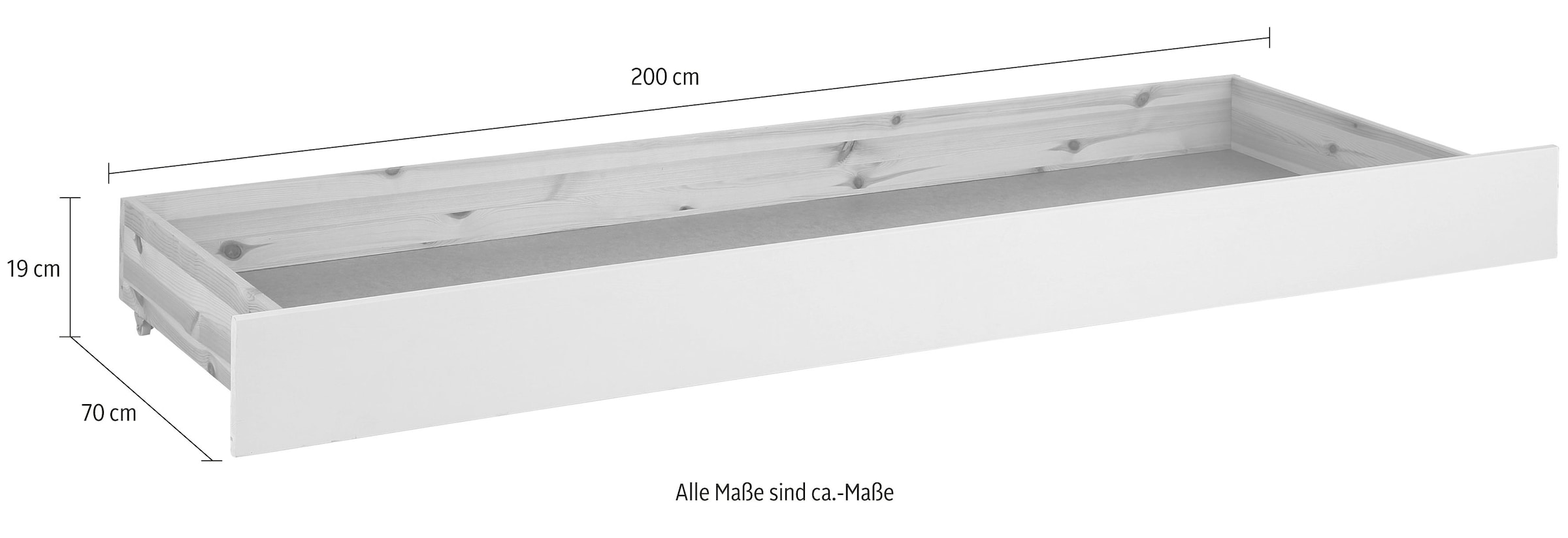 Home affaire Schublade »"SUSAN Zoll«, zertifiziertes Massivholz