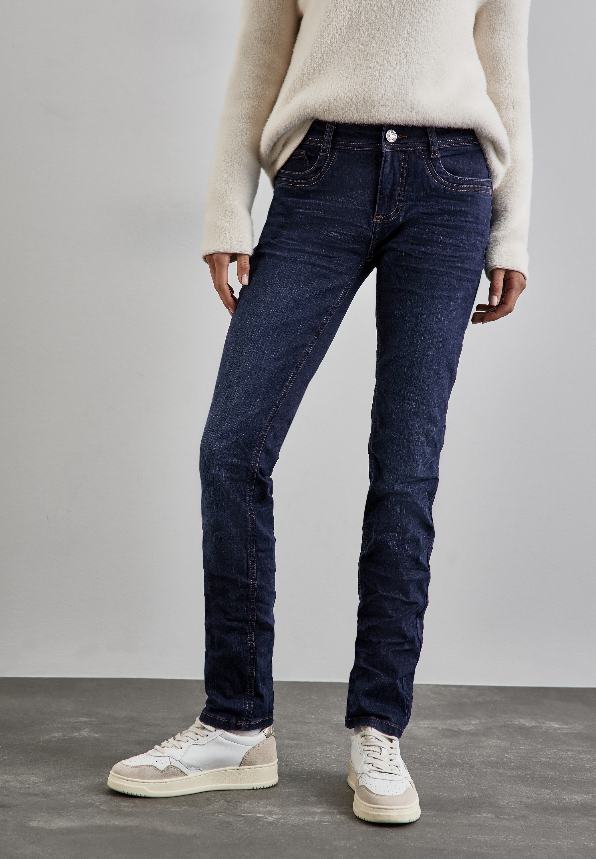 STREET ONE Comfort-fit-Jeans, Middle Waist