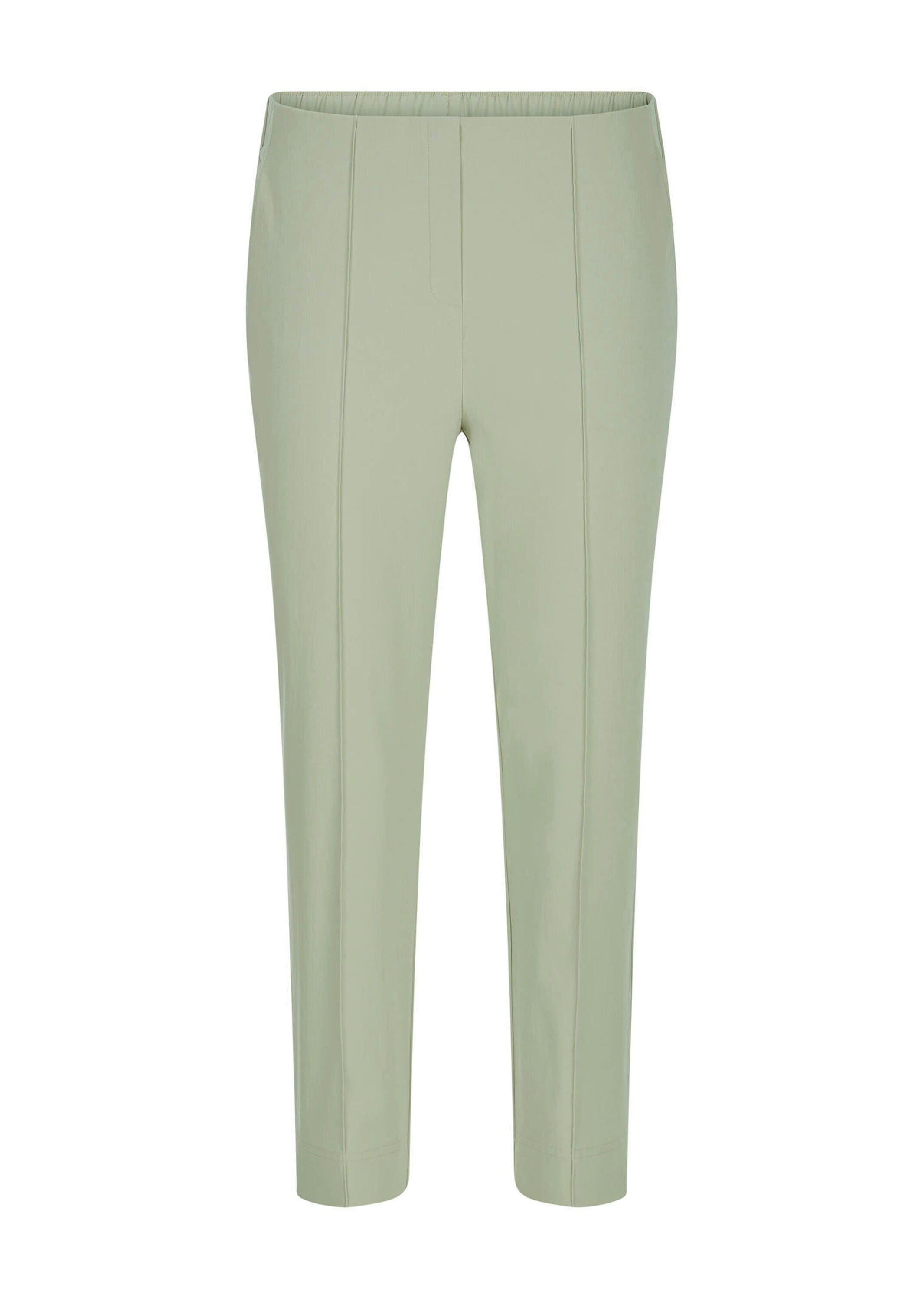 GOLDNER Stretch-Hose "Kurzgröße Elegante 7/8-Hose mit Biesen" kleiner Schlitz am Beinabschluß