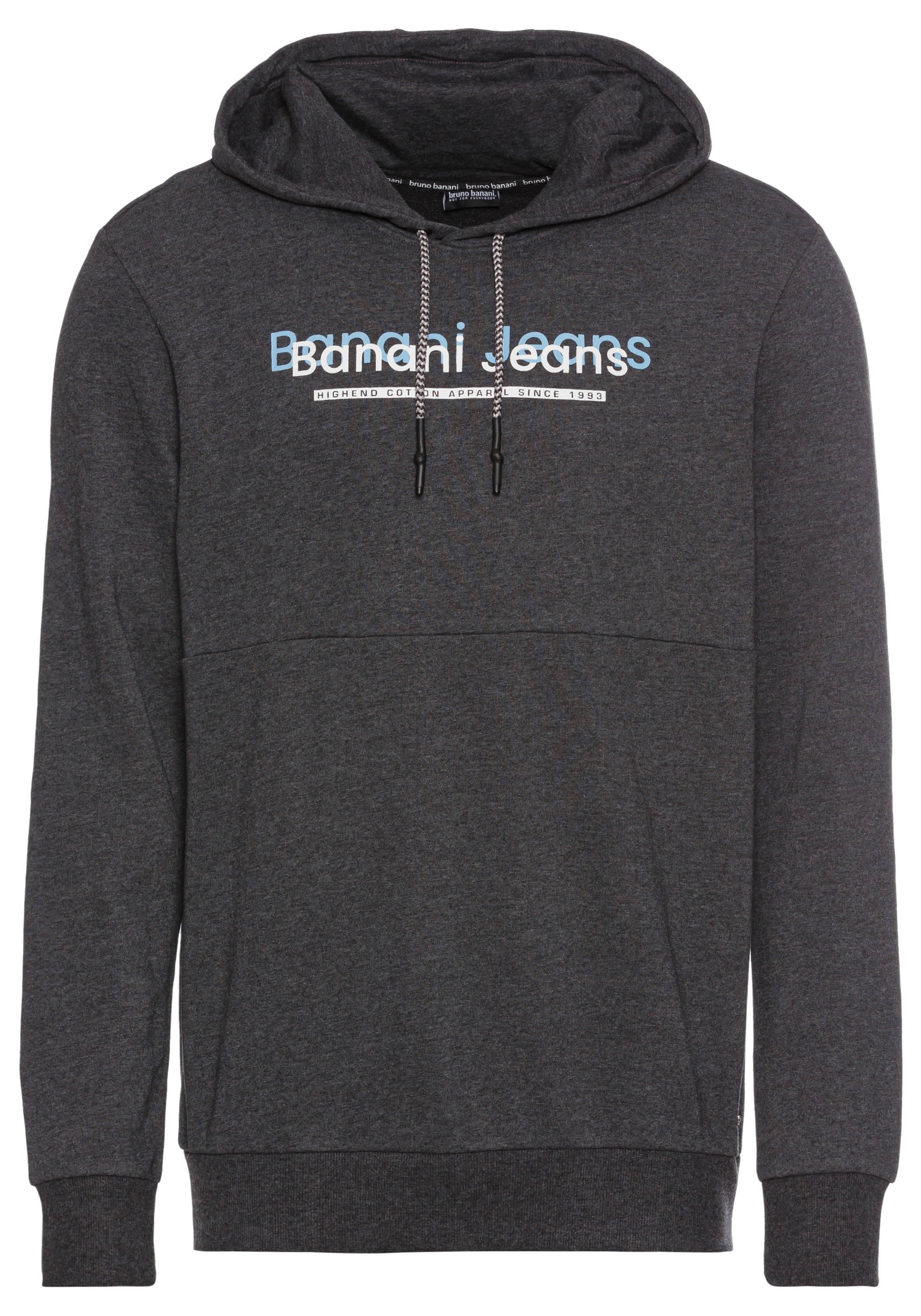 Bruno Banani Kapuzensweatshirt, mit modernem Print - NEUE KOLLEKTION