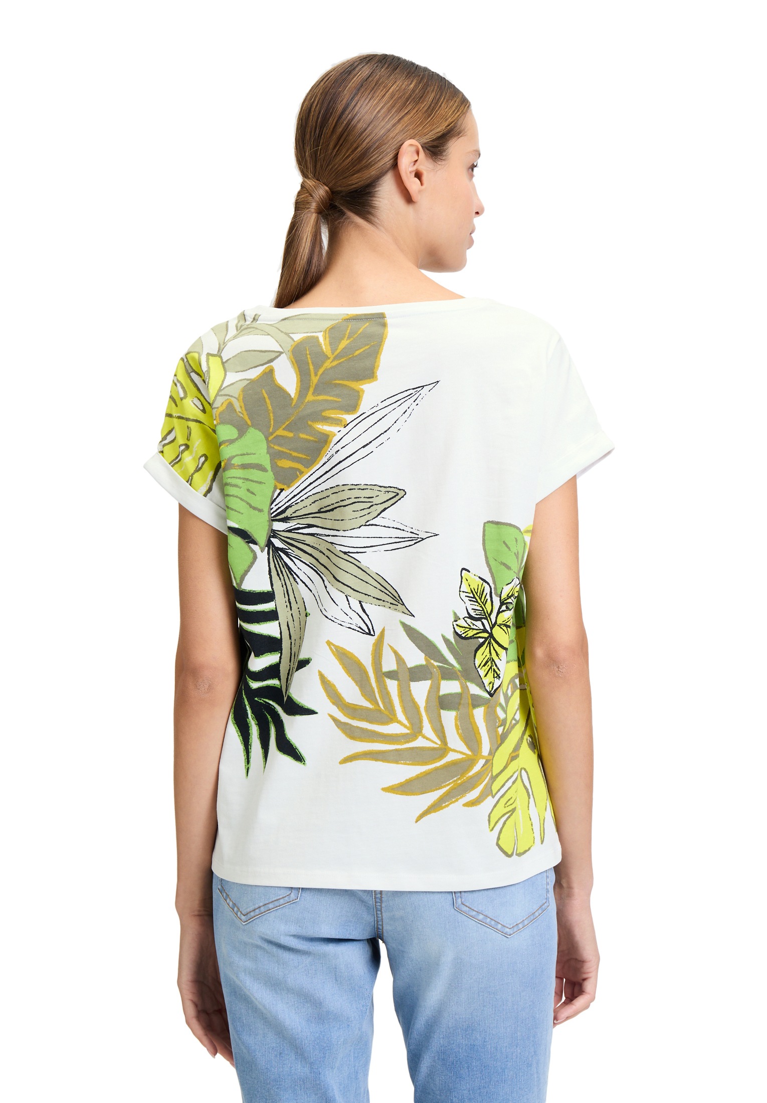 Betty Barclay Kurzarmshirt »Betty Barclay Halbarm-Shirt mit Ärmelaufschlag«, (1 tlg.), Glitzersteine