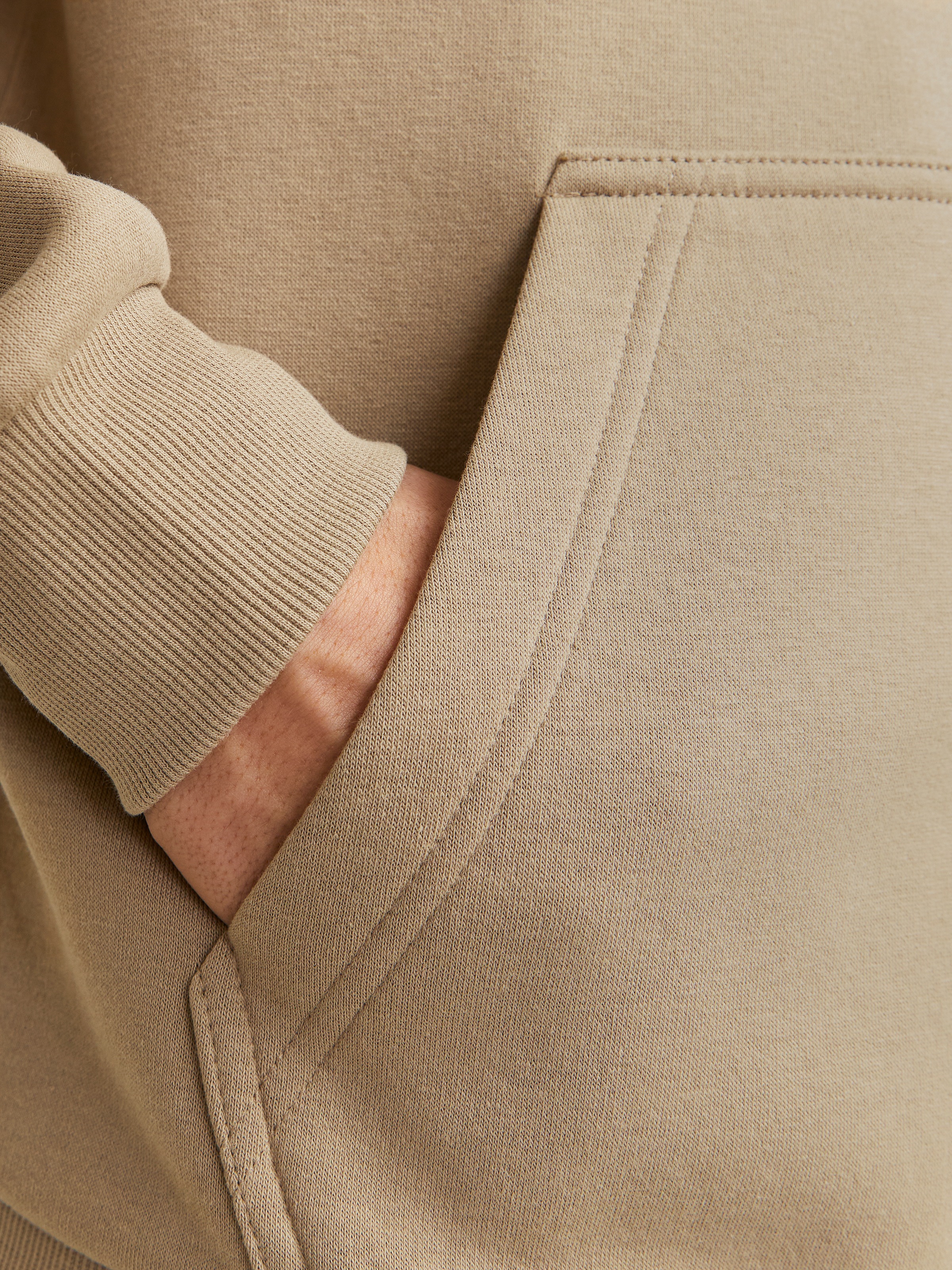 Thumbnail - Jack & Jones Kapuzensweatjacke "JJEBRADLEY mit Kapuze, ideal für kalte Jahreszeit" Materialmix, relaxed fit