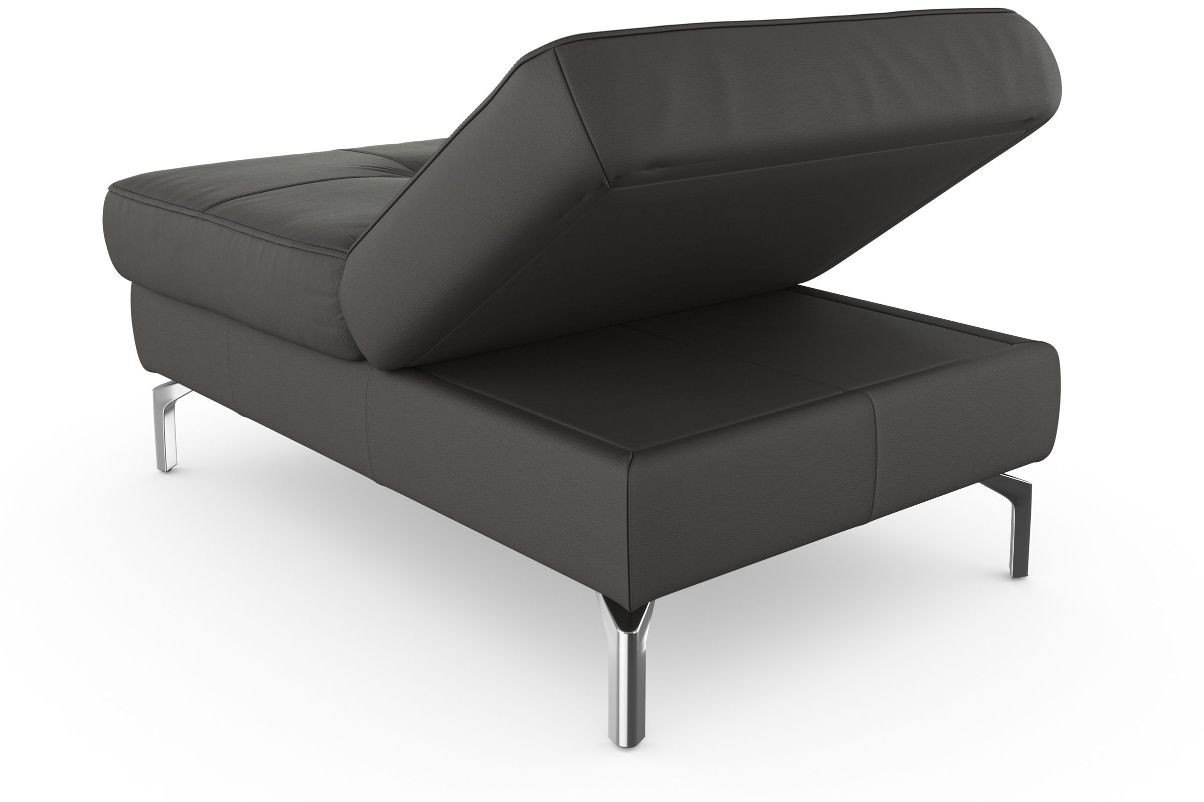 sit&more Hocker »Bendigo«, mit Klappfunktion, Bodenfreiheit 15 cm, wahlweise in 2 Fußfarben