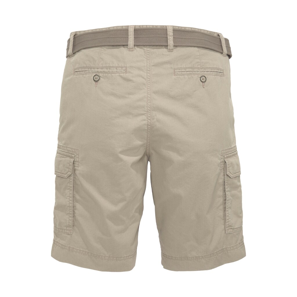 COMMANDER Cargoshorts, (Set, mit Gürtel)