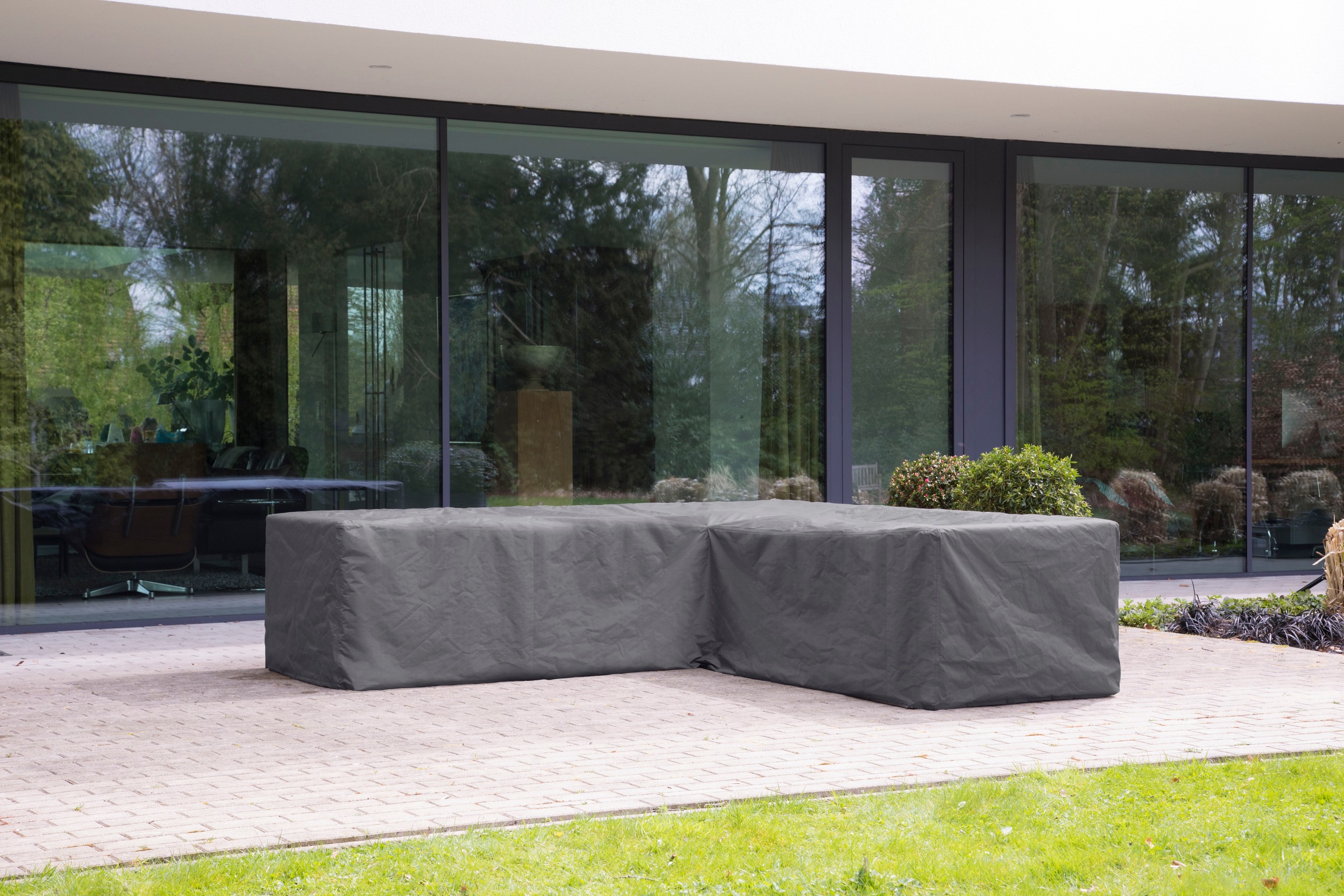 Best Gartenmöbel-Schutzhülle, für Lounge-Sets L-Form 215/85x215/85x70 cm