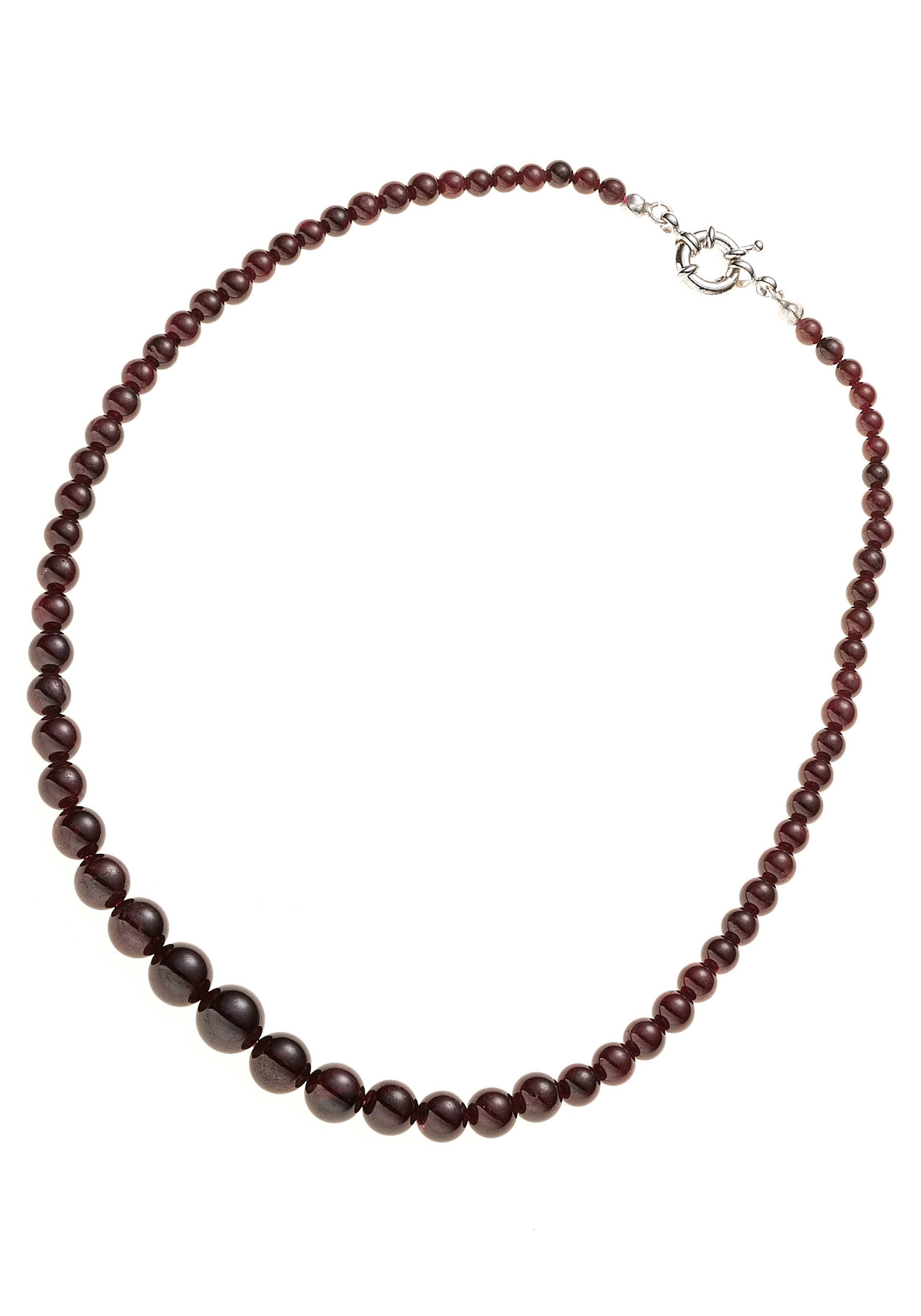 JOBO Kette ohne Anhänger »Edelsteinkette mit Granat«, 45 cm