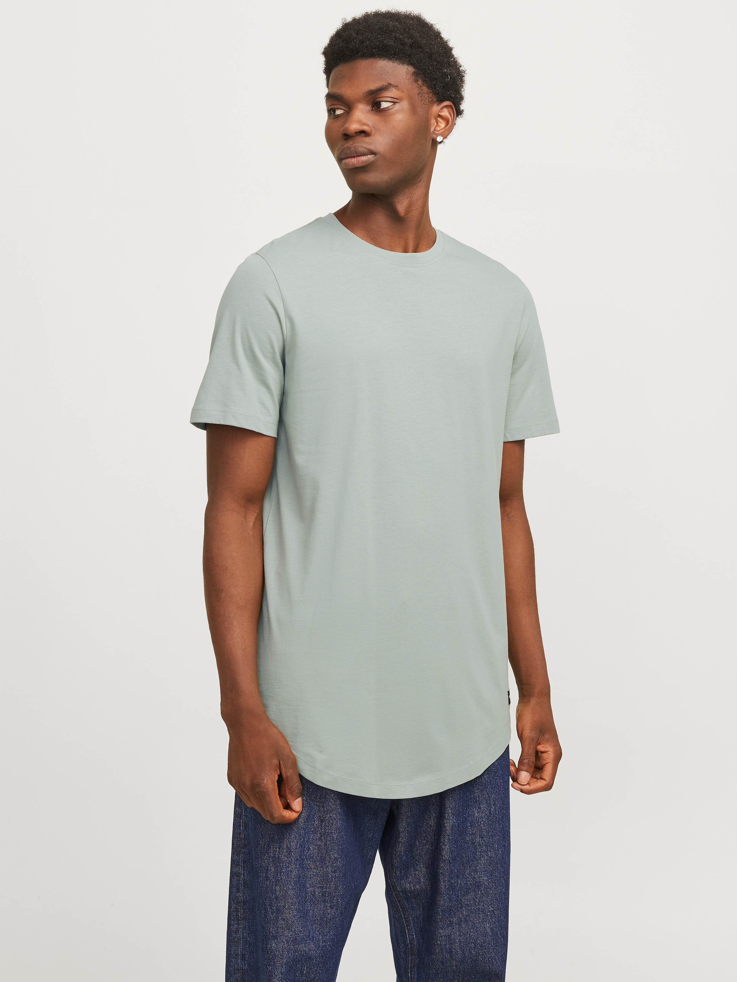 Jack & Jones Rundhalsshirt "JJENOA TEE SS CREW NECK NOOS", mit abgerundetem günstig online kaufen