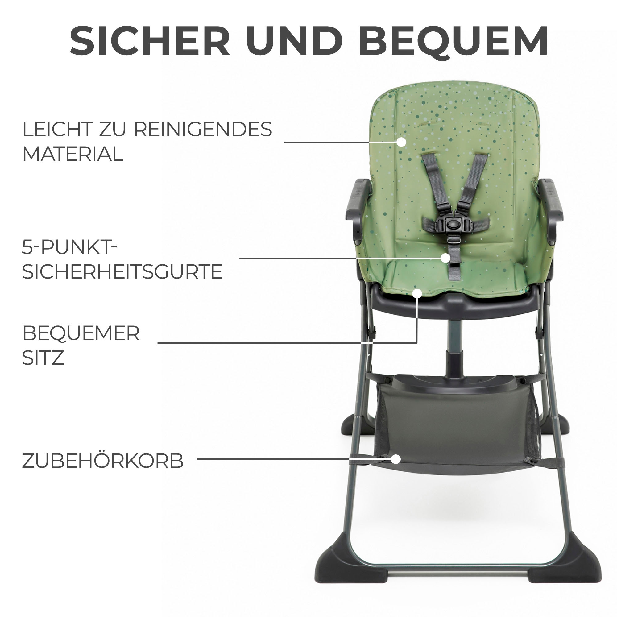 Kinderkraft Kombihochstuhl »FOLDEE« ()