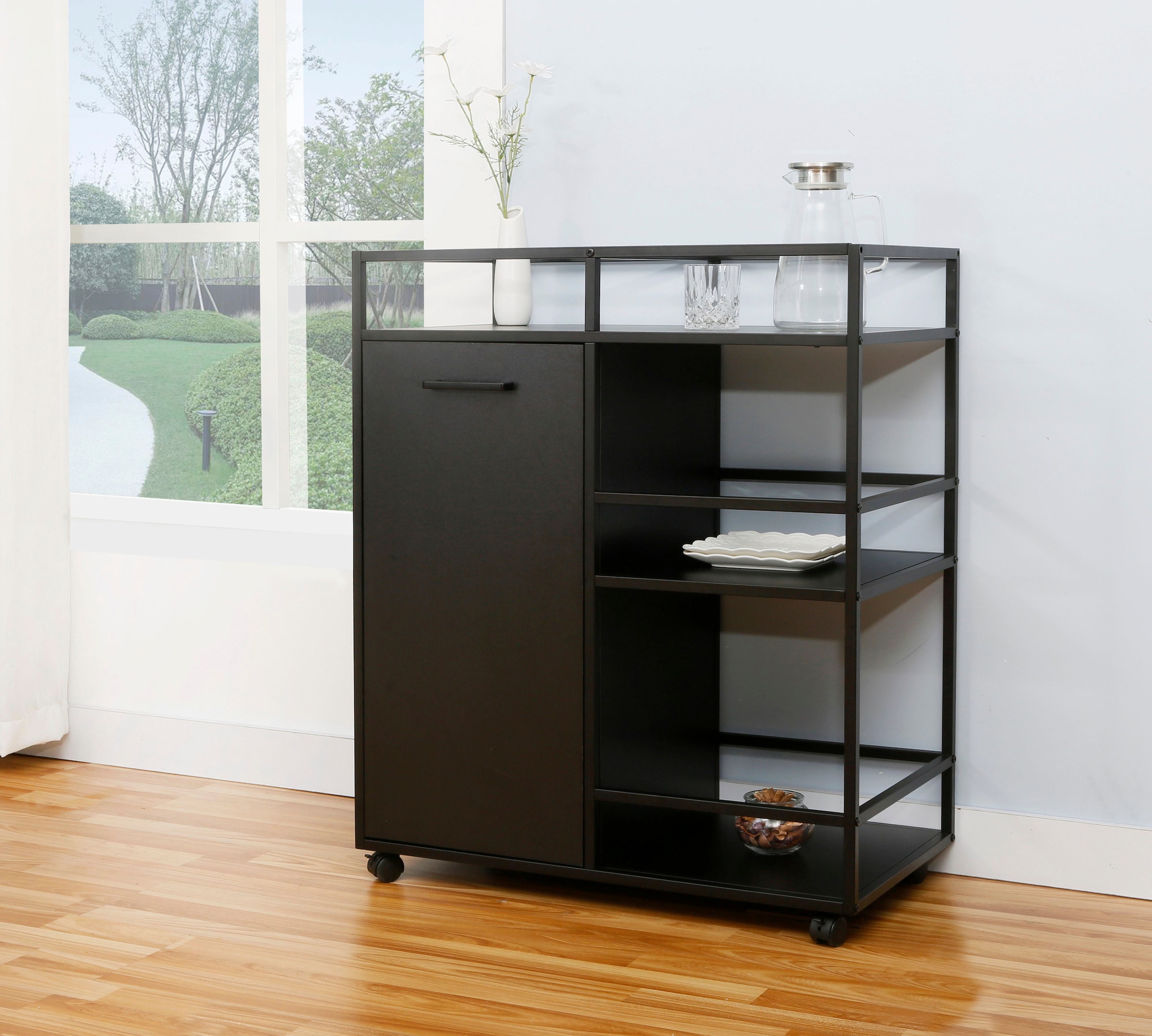 Home affaire Barschrank »Perth« 1 Stk. tlg. Barschrank mit 2 Türen & offenem Fach - (B/T/H) 60/40/94 cm