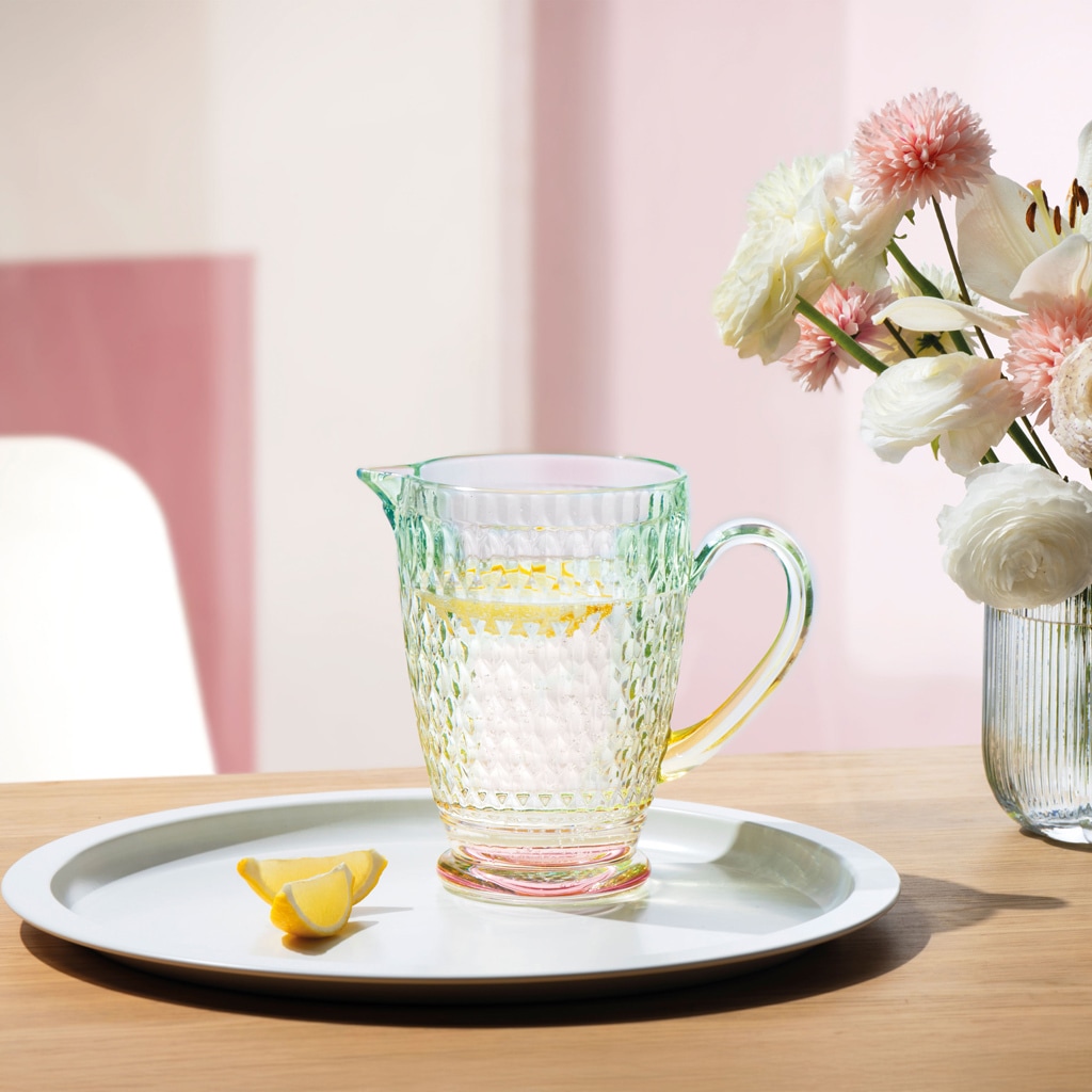 Villeroy & Boch Wasserkrug »Glaskrug Boston Pearl 1 l bunt« Spülmaschinenfest