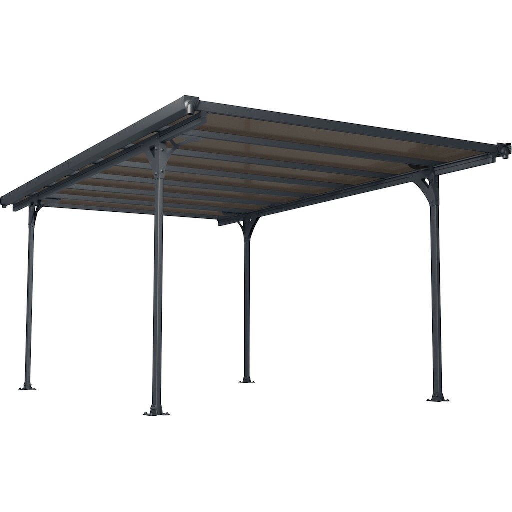 Palram - Canopia Einzelcarport »Verona«, Aluminium, 263 cm, Anthrazit