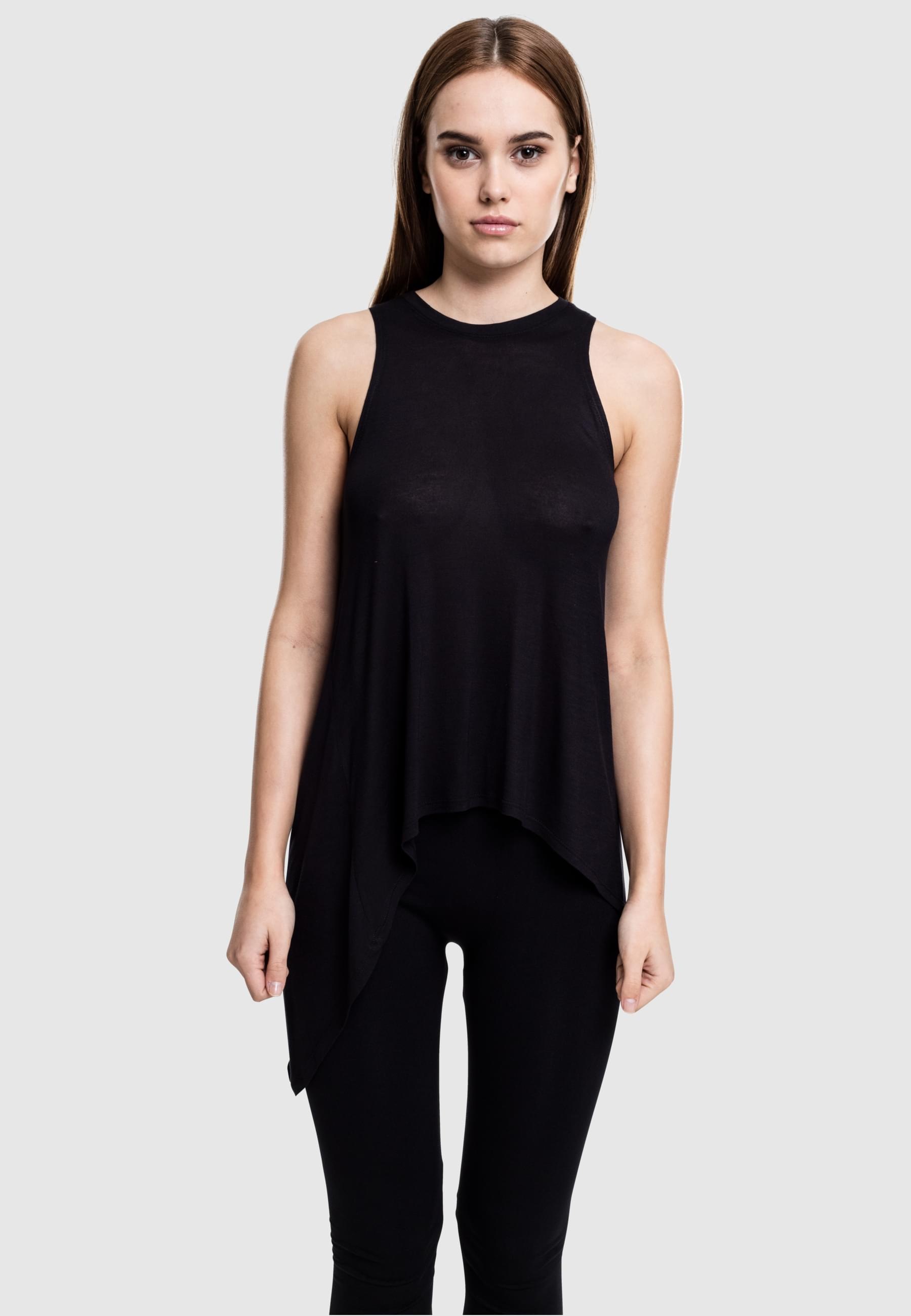URBAN CLASSICS Muskelshirt »Urban Classics Damen Ladies HiLo Viscose Top«, (1 tlg.)