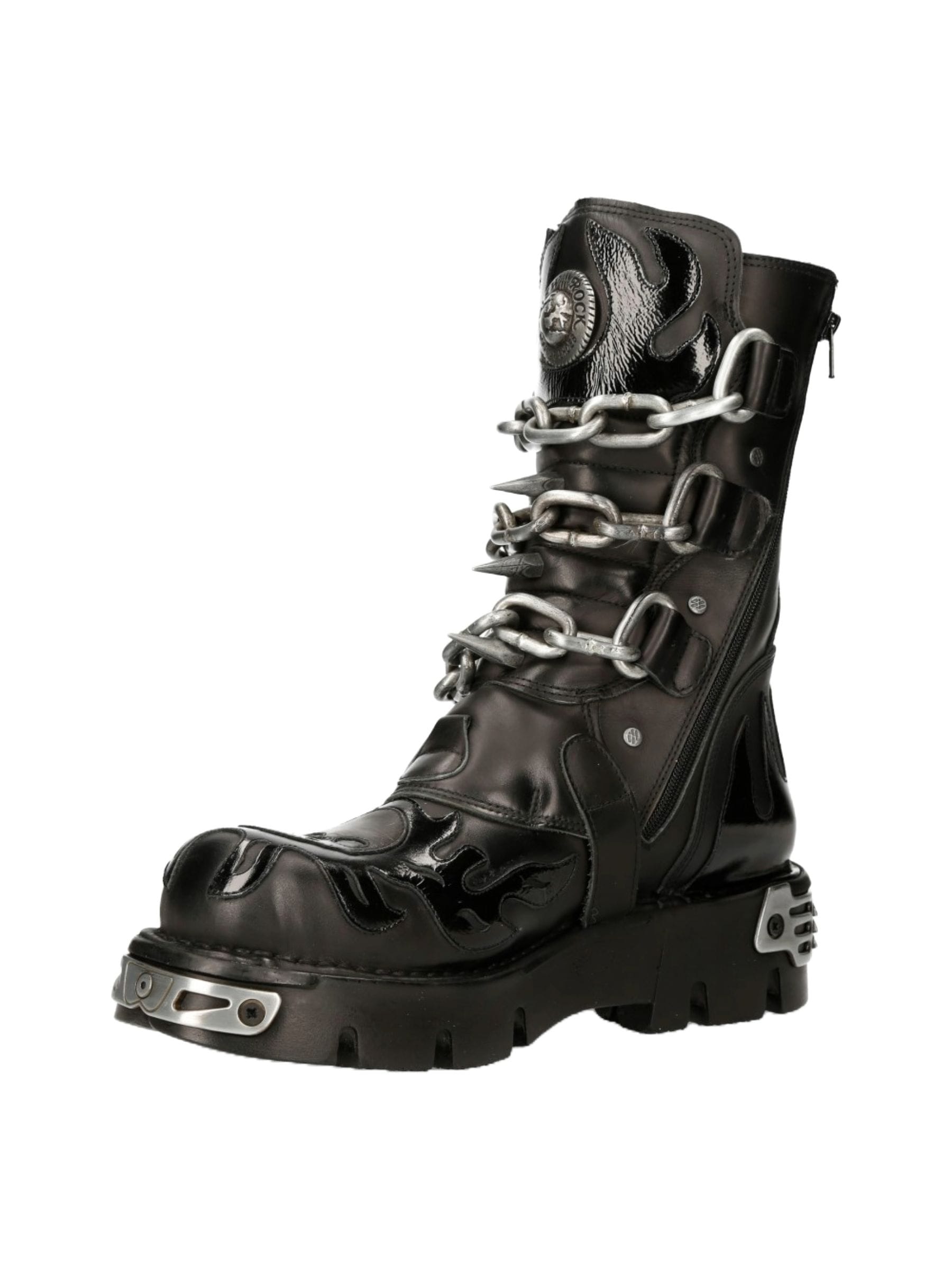 NEW ROCK Bikerboots "Plateau Biker Boots M-727-S5" Handgefertigt, Made in Spain