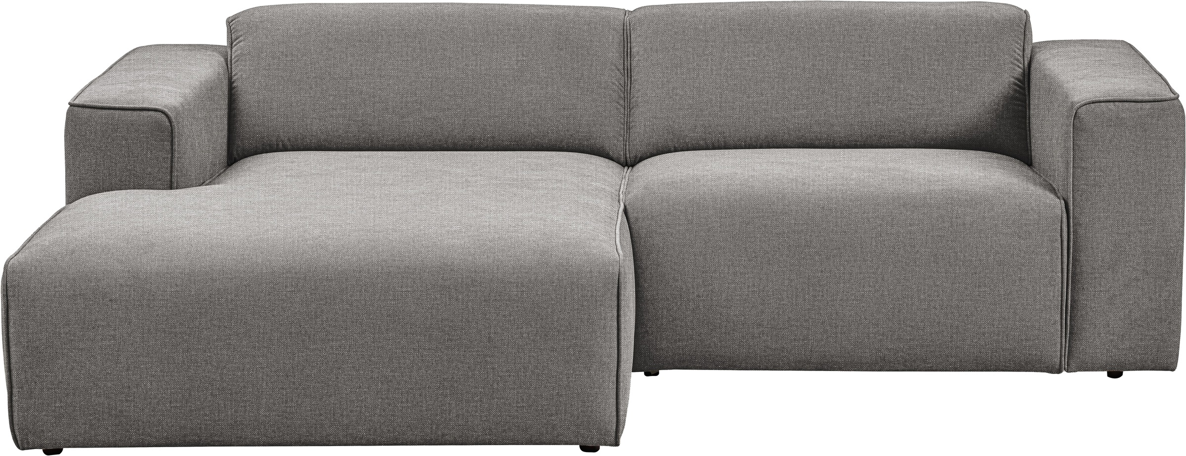 Home affaire Ecksofa "Noord mit Kedernaht, Breite 234 cm, L-Form" Cord, Str günstig online kaufen