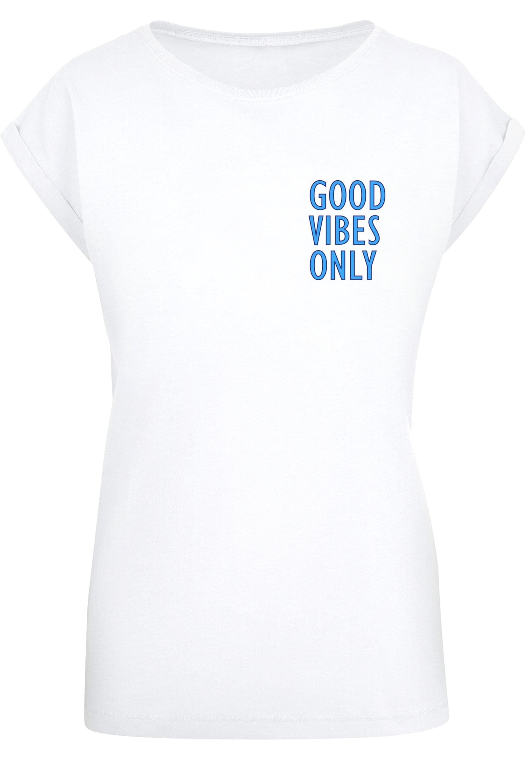 Merchcode T-Shirt "Merchcode Damen Ladies Good Vibes Only Extended Shoulder günstig online kaufen