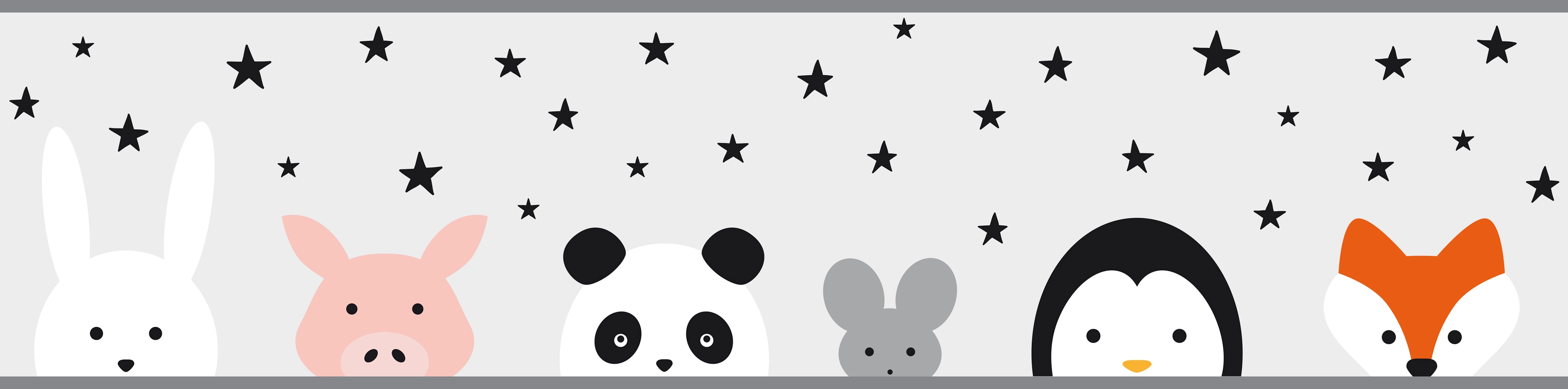 A.S. Création Bordüre "Wild Stars" Motiv abstrakt naturalistisch glatt Papier Wand Schräge Tür Borte Wohnzimmer Schlafzimmer Küche Design
