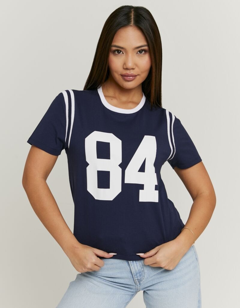 Tally Weijl T-Shirt "STSCOORCUN2" Baumwolle, Statement-Shirt mit Rundhals-Ausschnitt und Druck