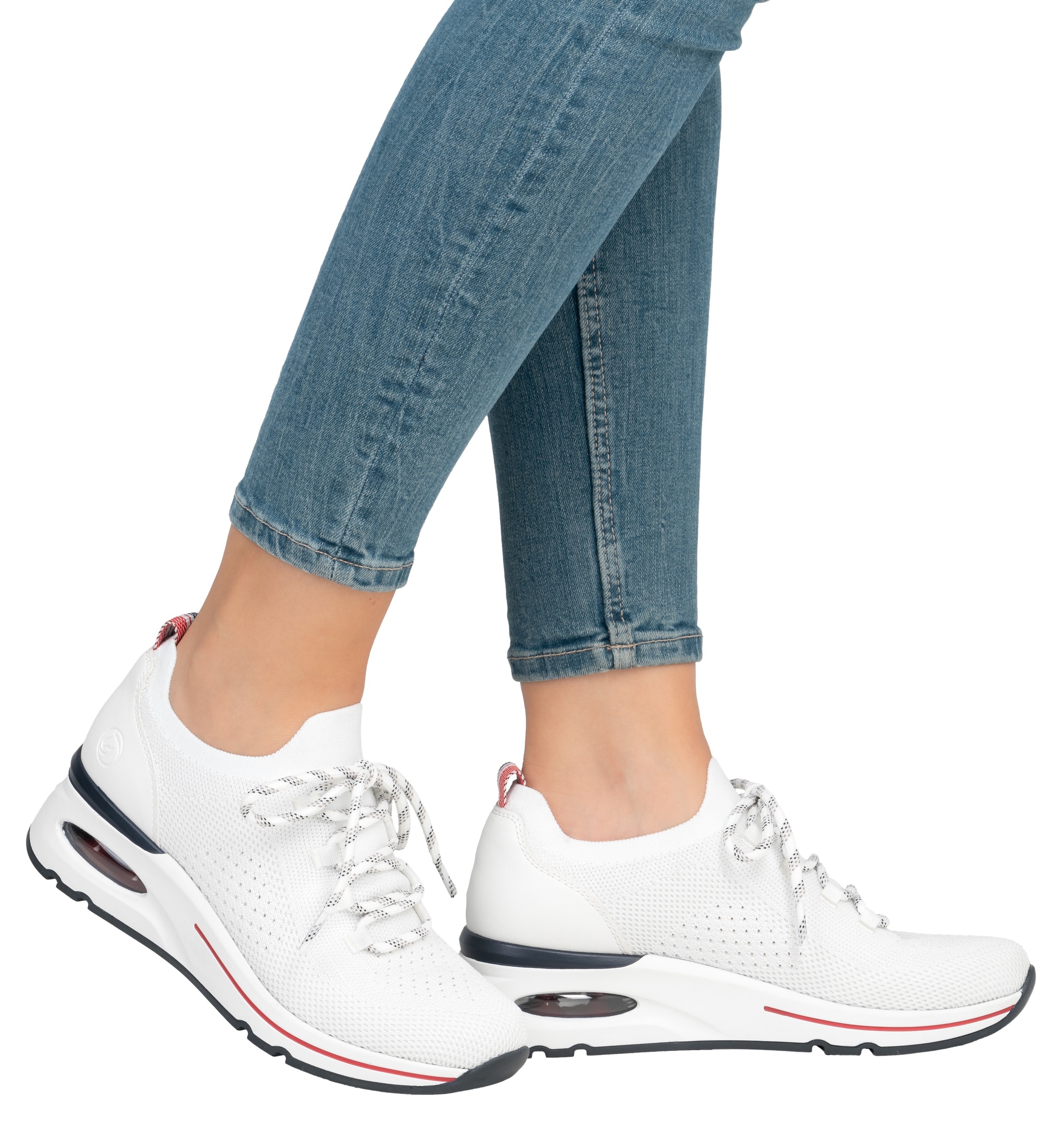 Remonte Slip-On Sneaker, Freizeitschuh, Halbschuh, Slipper mit modischem Keilabsatz