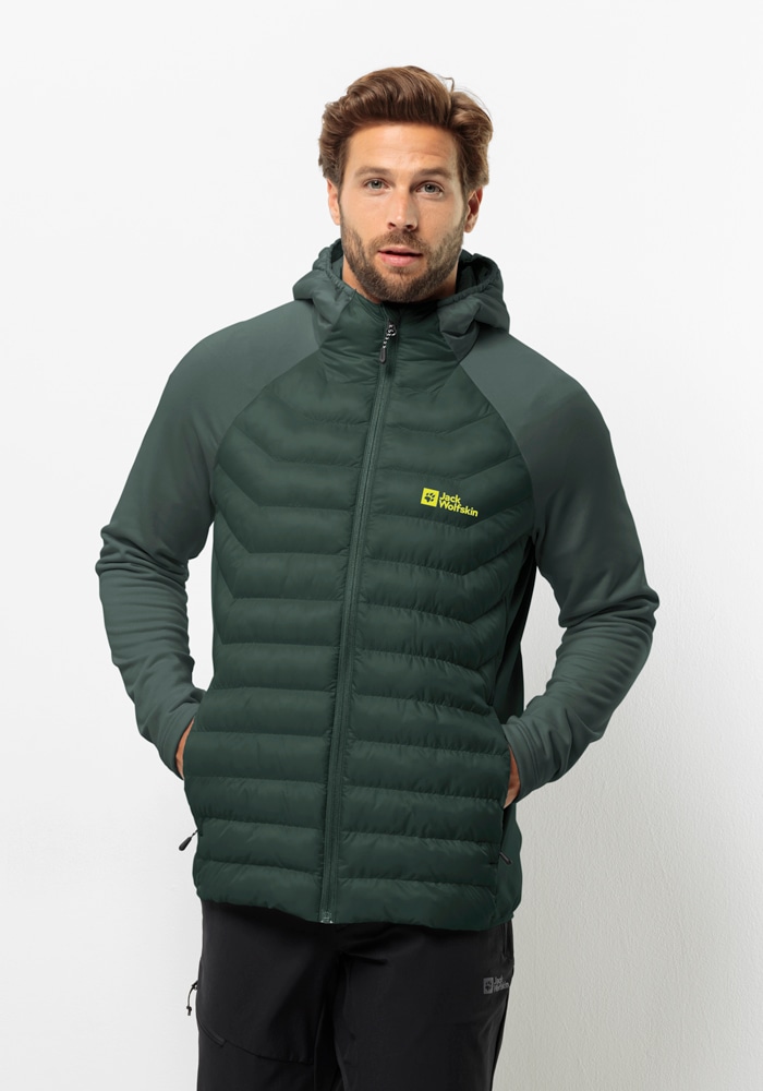 Jack Wolfskin Hybridjacke "ROUTEBURN PRO HYBRID M", mit Kapuze