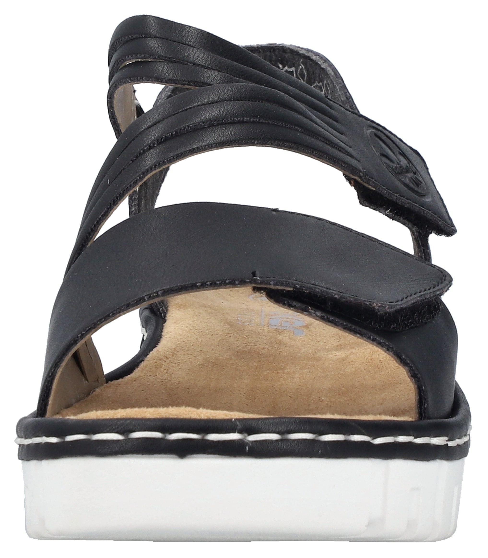 Rieker Plateausandale, Sommerschuh, Sandalette, Keilabsatz, mit Klettriemchen