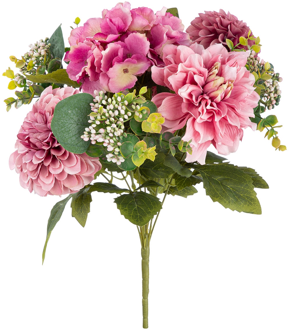GILDE Kunstblume "Kunstblumenstrauß Posy" ein Mix aus 3 Blumenarten