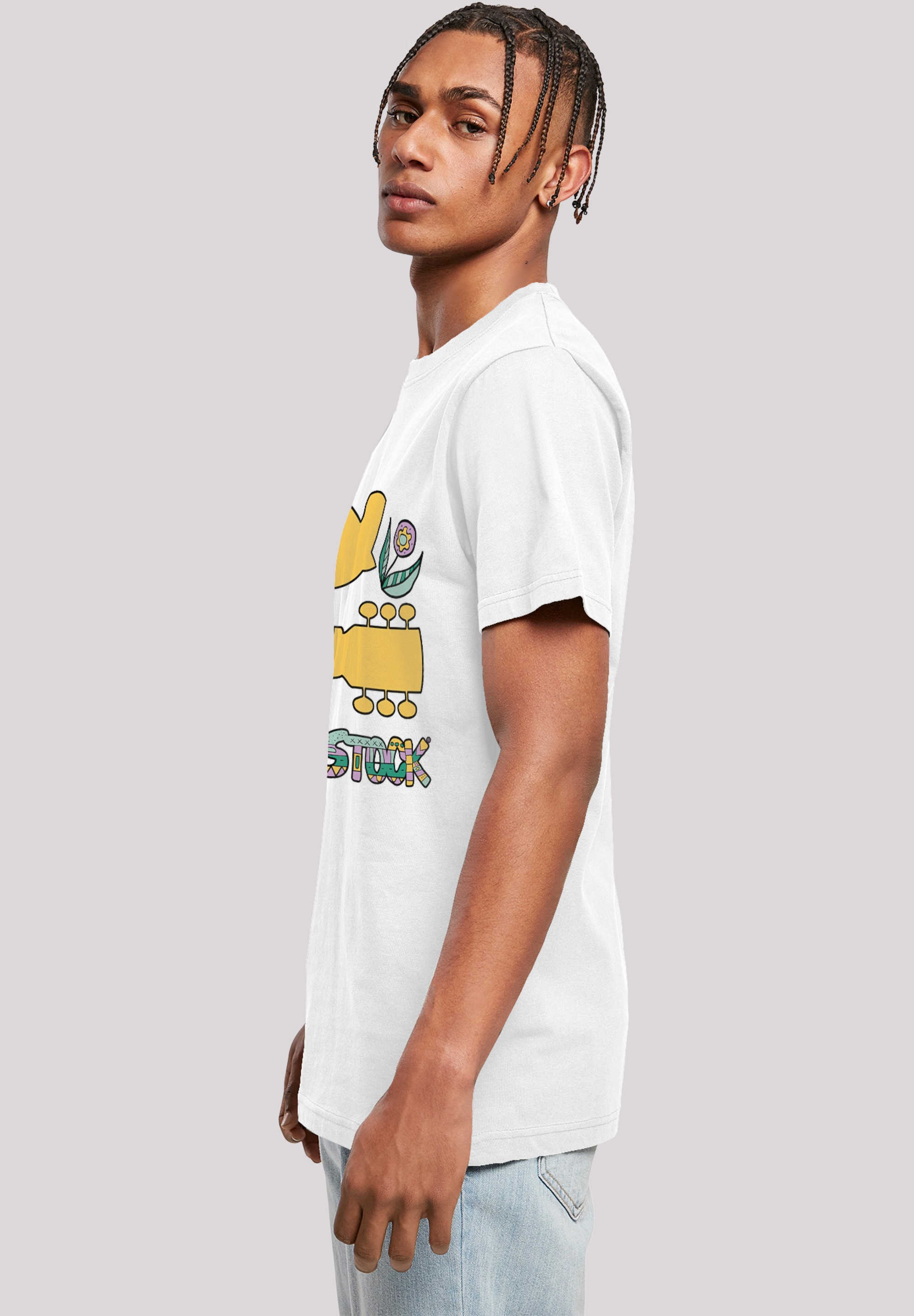 F4NT4STIC T-Shirt »Woodstock Artwork«, Herren,Premium Merch,Regular-Fit,Basic,Bandshirt