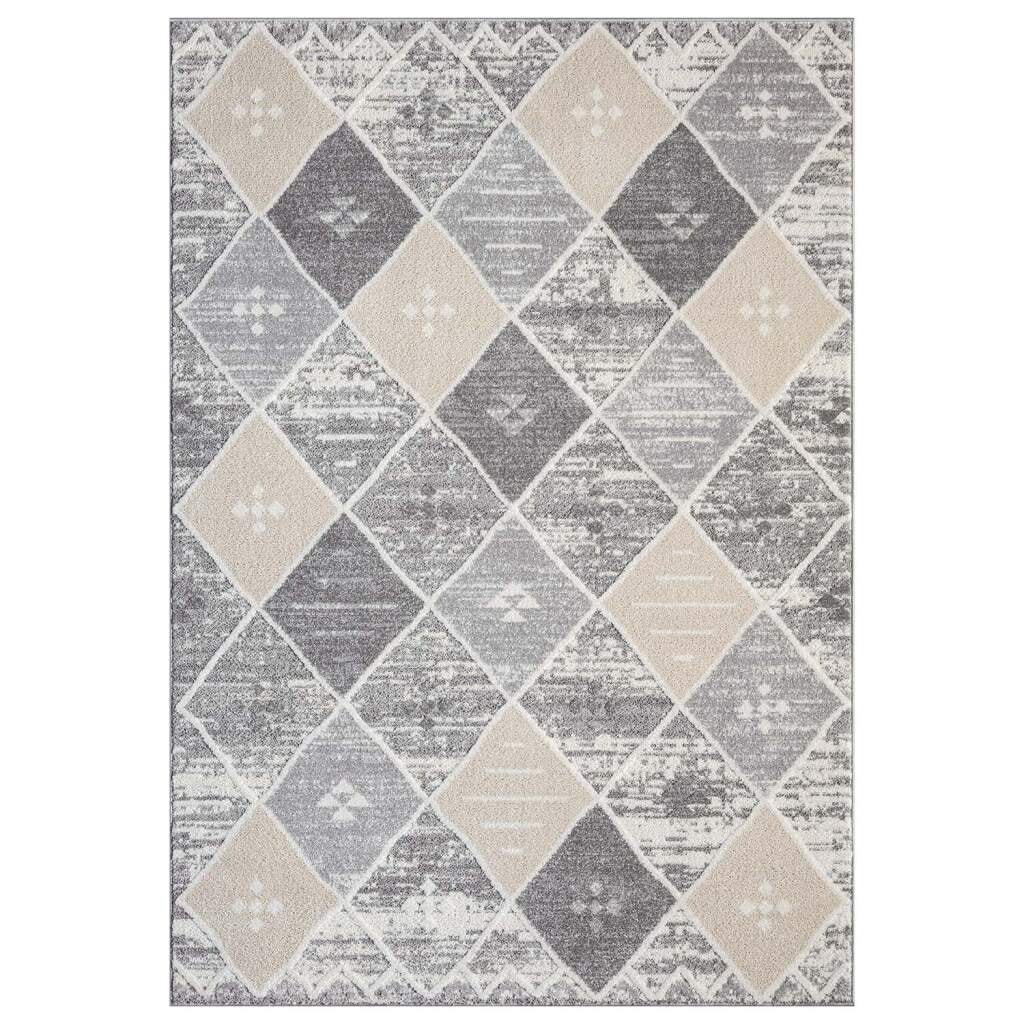 Carpet City Teppich »FLAIR179«, rechteckig, 11 mm Höhe, Kurzflor-Teppich, Skandi-Stil, Wohnzimmer