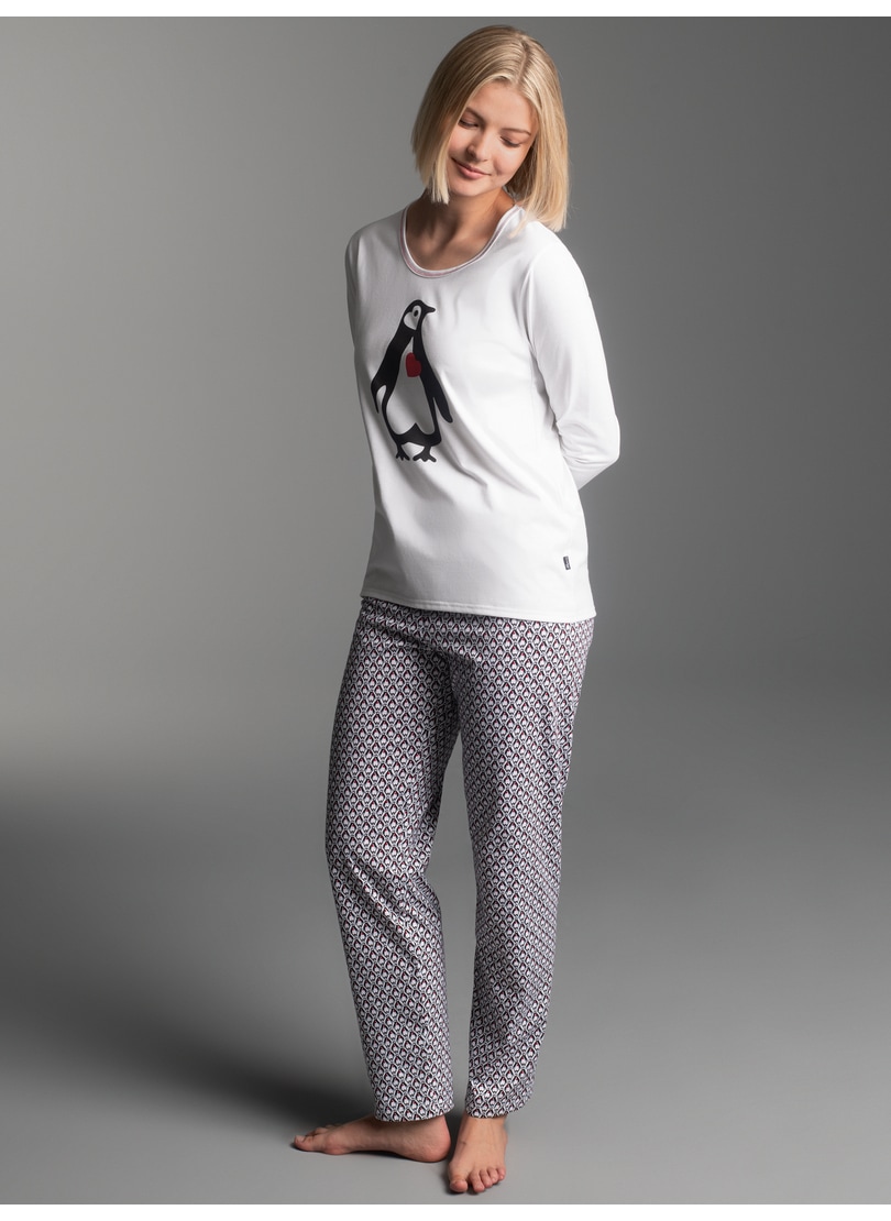 Trigema Schlafanzug "TRIGEMA Pyjama mit Pinguinmotiv" 1 Stk. tlg. günstig online kaufen