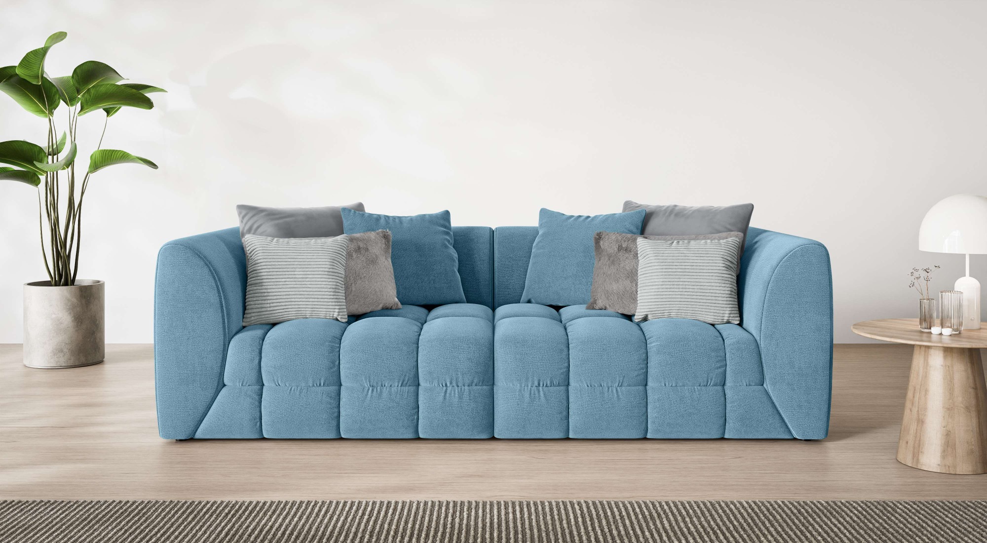 s.Oliver Big-Sofa "COBBO 3-Sitzer Design-Sofa Bubble-Optik, Maße B/T/H: 259 günstig online kaufen