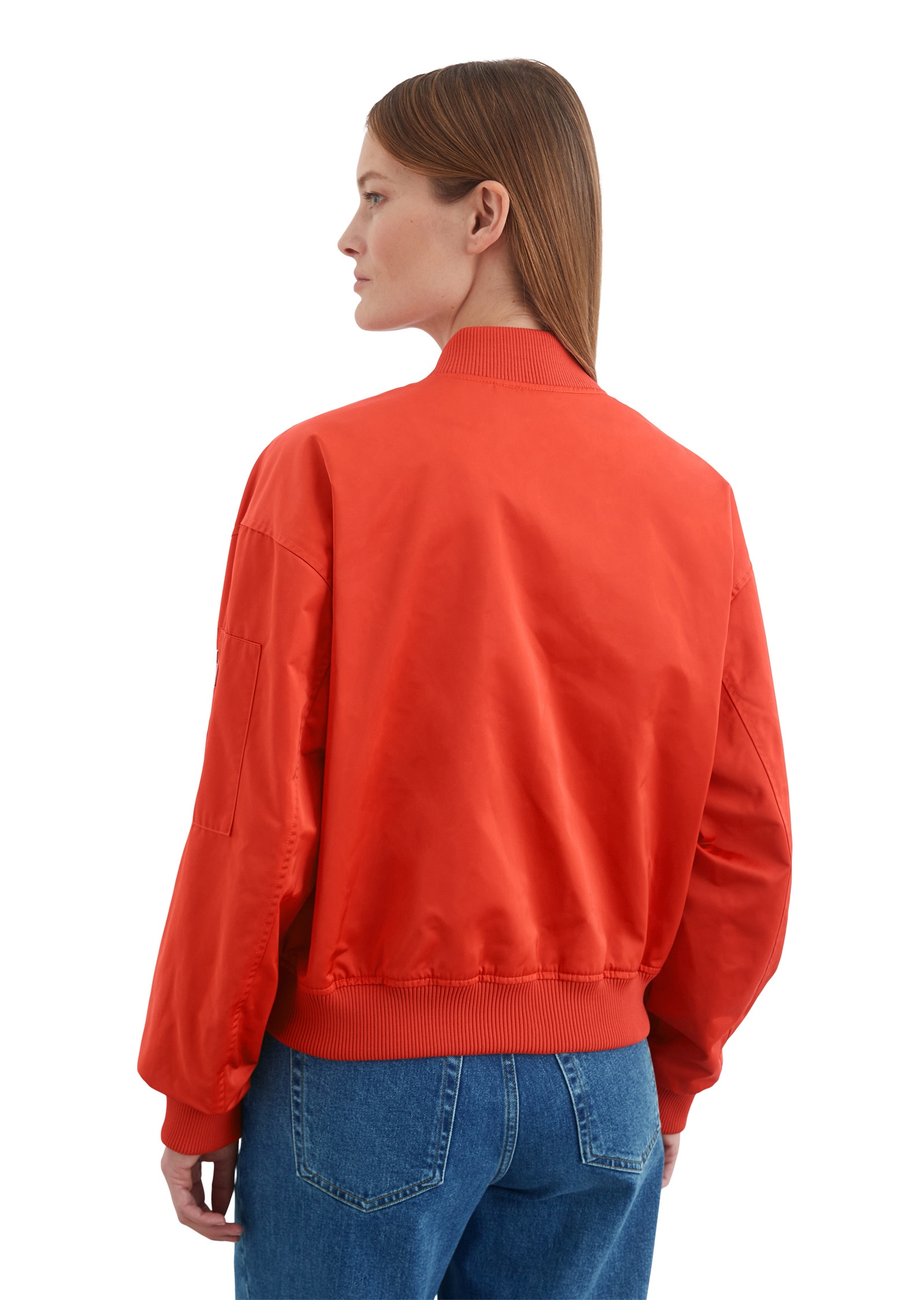 Marc O'Polo Outdoorjacke »aus recyceltem Polyester-Twill«, ohne Kapuze