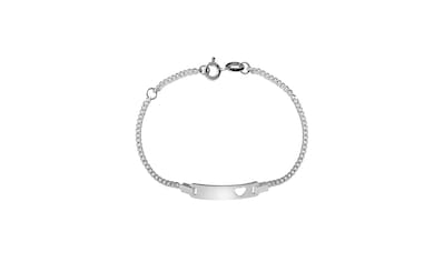 Firetti Armband mit Gravur »Schmuck Geschenk Silber 925 Armkette ID-Platte  Schmetterling Glitzer«, GRAVURwunsch per Mail senden, Anlass Geburtstag  Weihnachten | BAUR