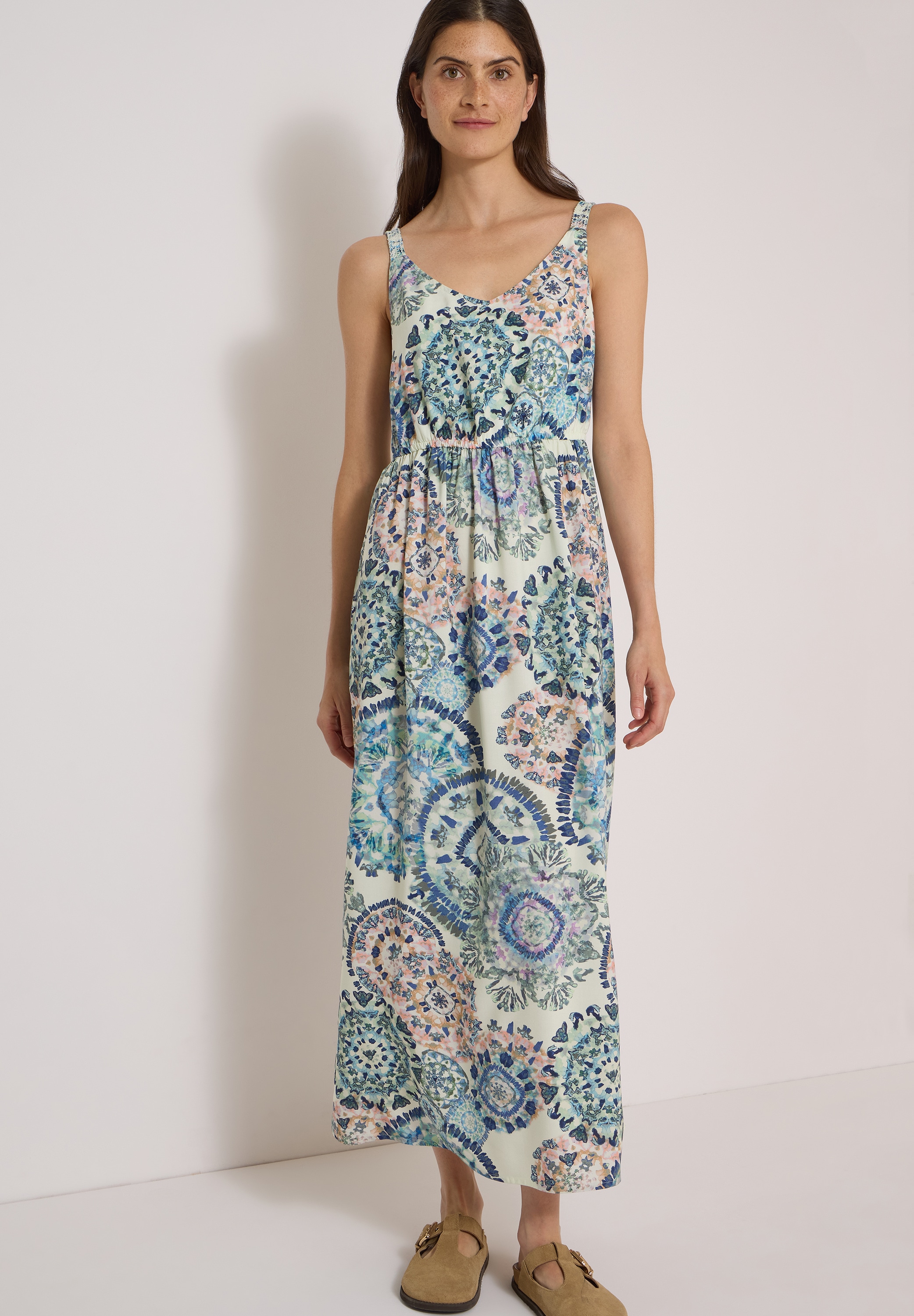 Cecil Maxikleid Ohne Taschen mit allover Print