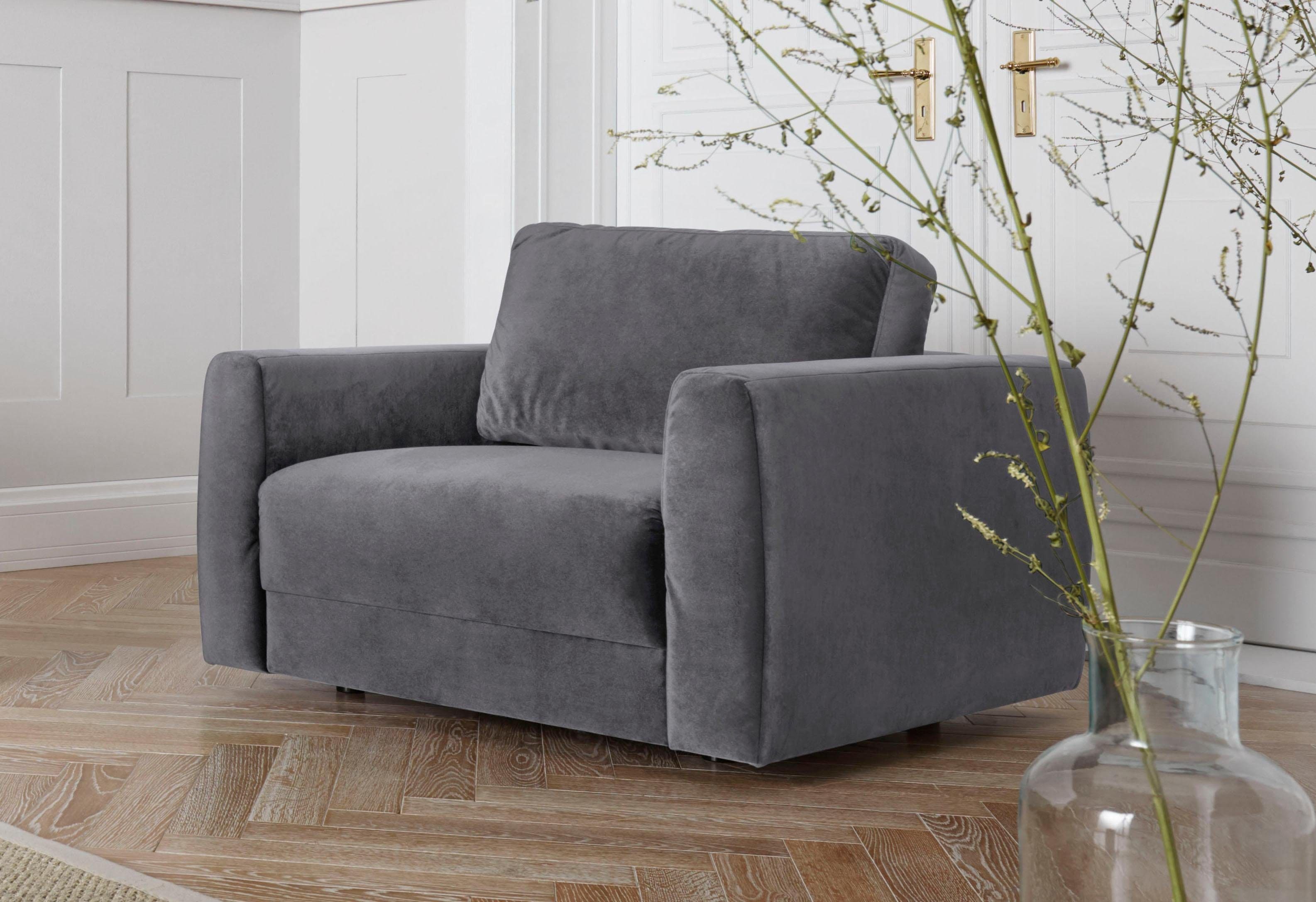 OTTO home Sessel "Hobro Loungesessel" in 3 Bezugsqualitäten in vielen Farben