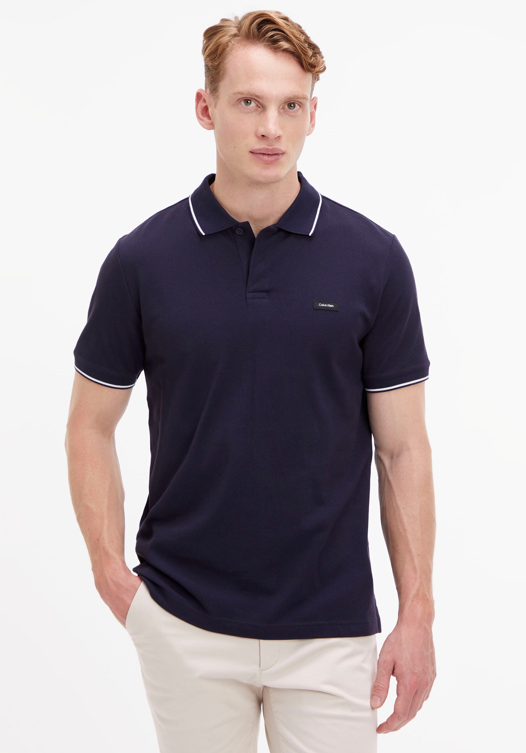 Calvin Klein Poloshirt, mit Calvin Klein Logo auf der Brust ▷ für | BAUR