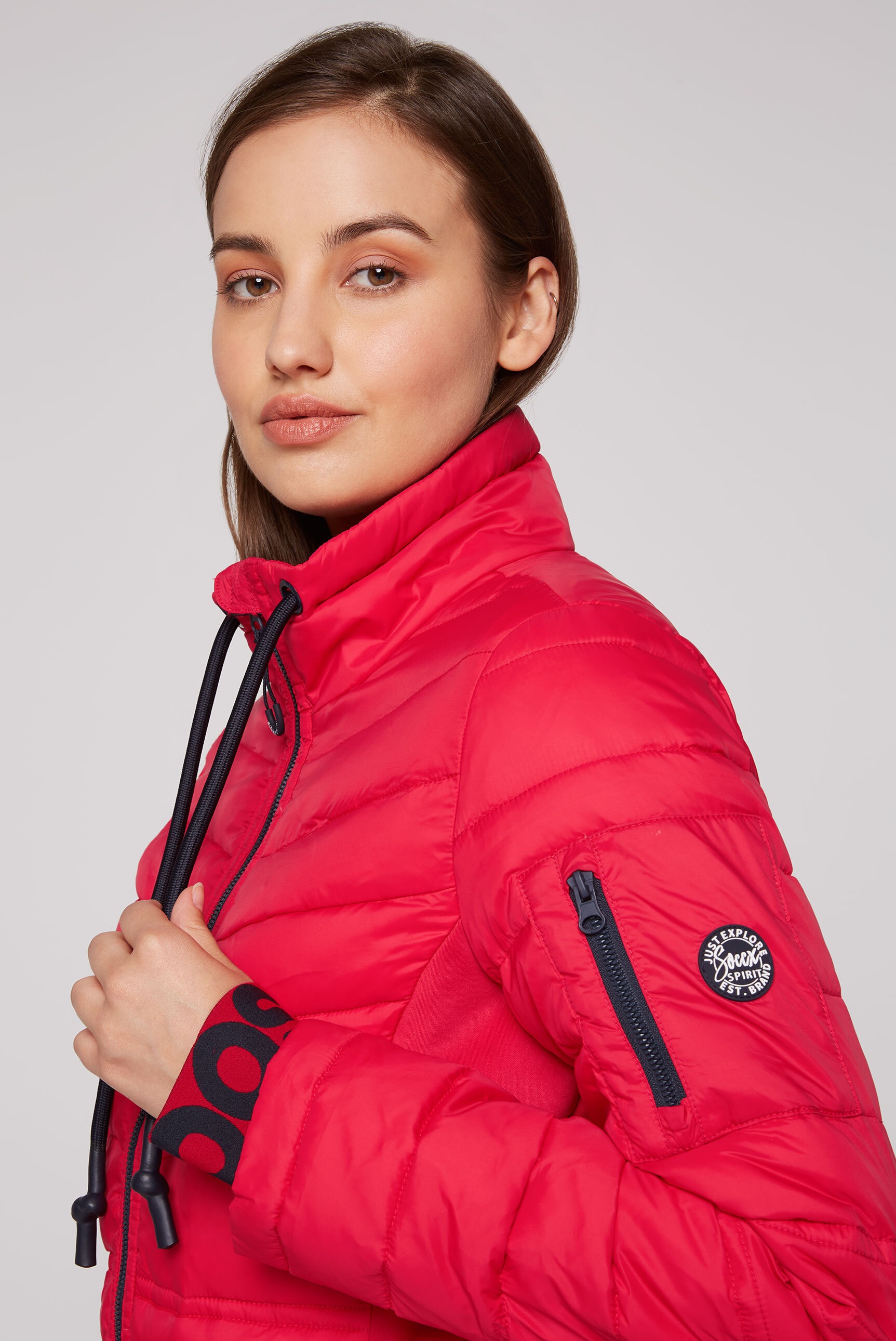 SOCCX Steppjacke, ohne Kapuze, mit Windfangleiste