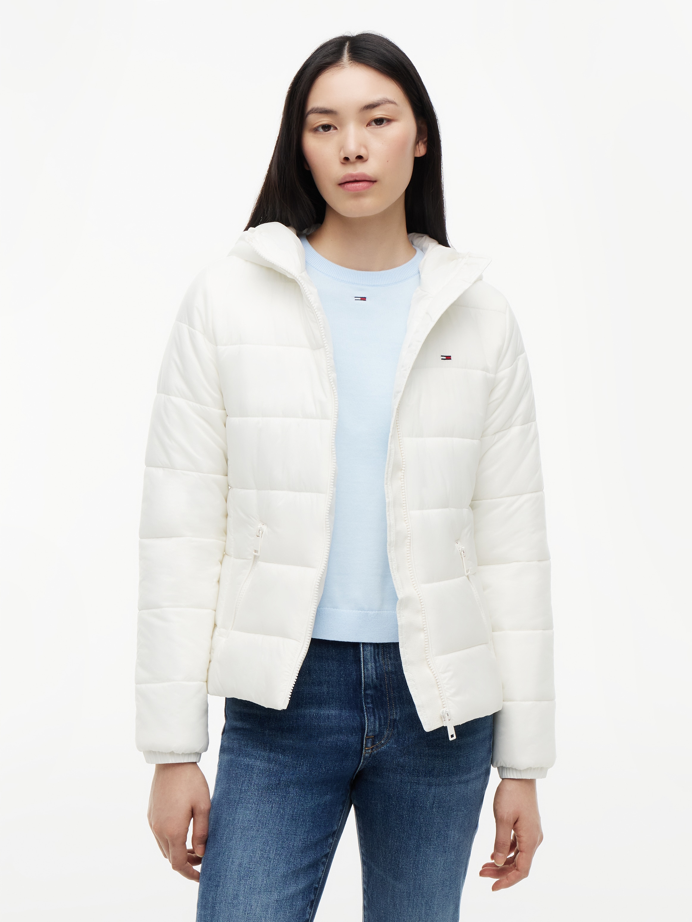 Tommy Jeans "TJW SLIM LW HOODED PADDED JACKET" mit Kapuze Steppware, slim fit, mit Kapuze